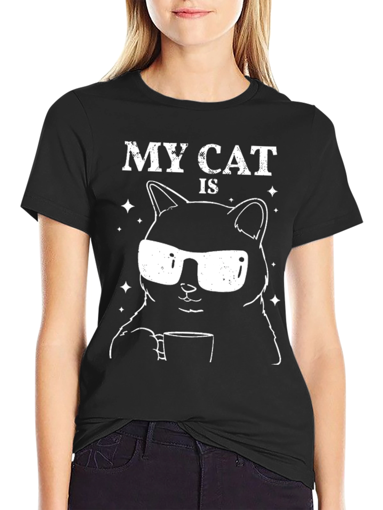 My Cat Is Awesome Graphic T-Shirt