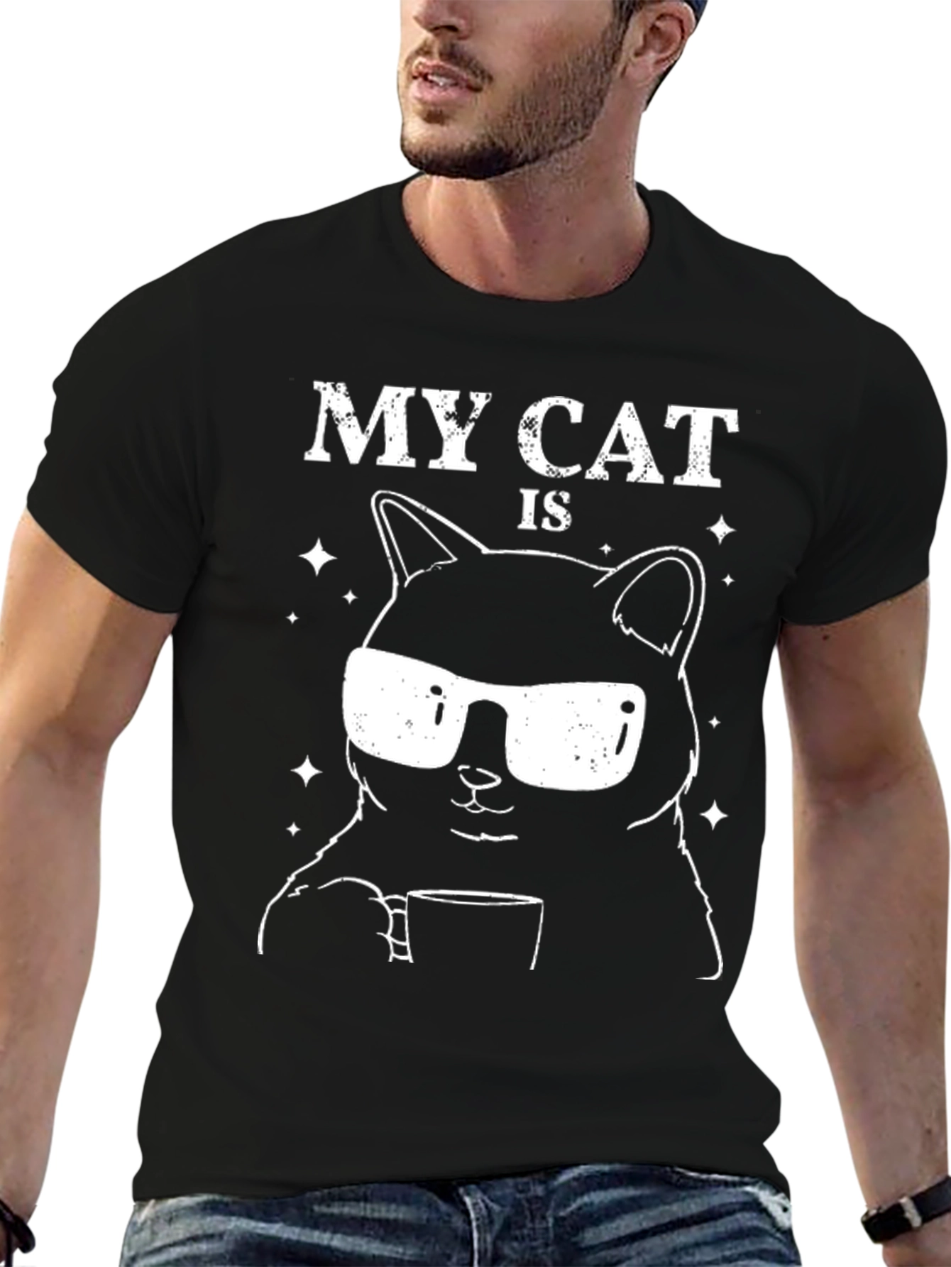 My Cat Is Awesome Graphic T-Shirt