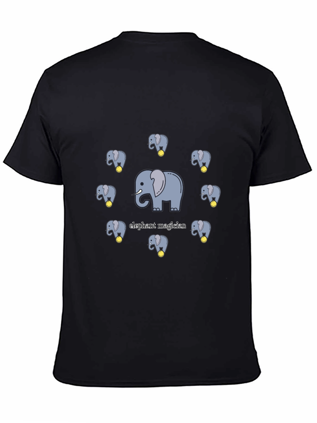 Elephant Magician T-Shirt - Cute Cartoon Design