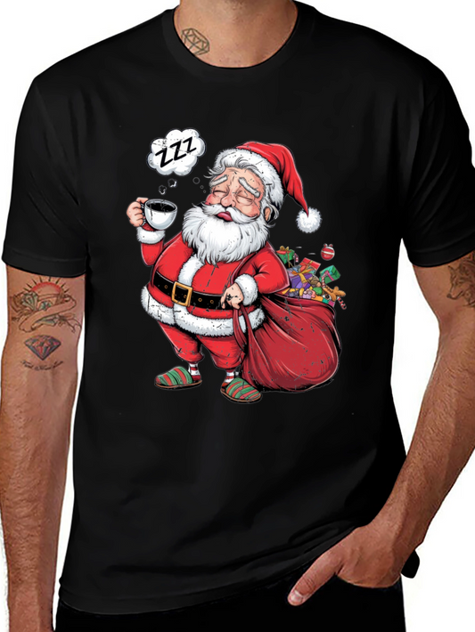 Sleepy Santa T-Shirt: Festive Holiday Wear