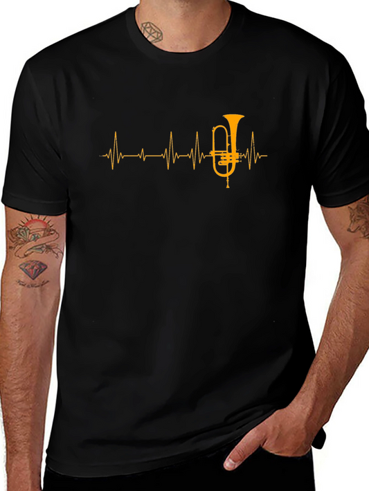Tuba Heartbeat T-Shirt - Musician Gift