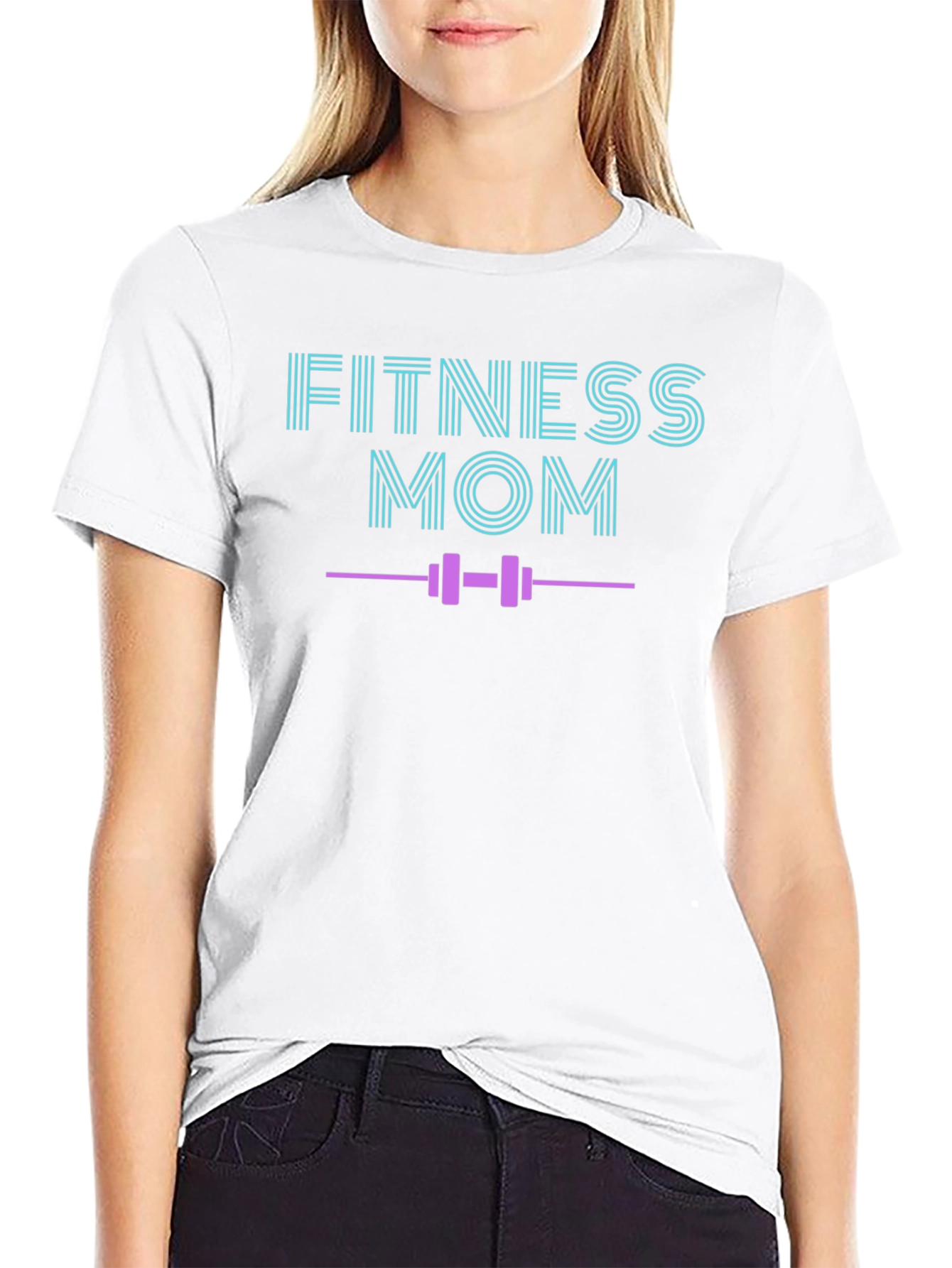 Fitness Mom Graphic T-Shirt - Gym Workout Apparel
