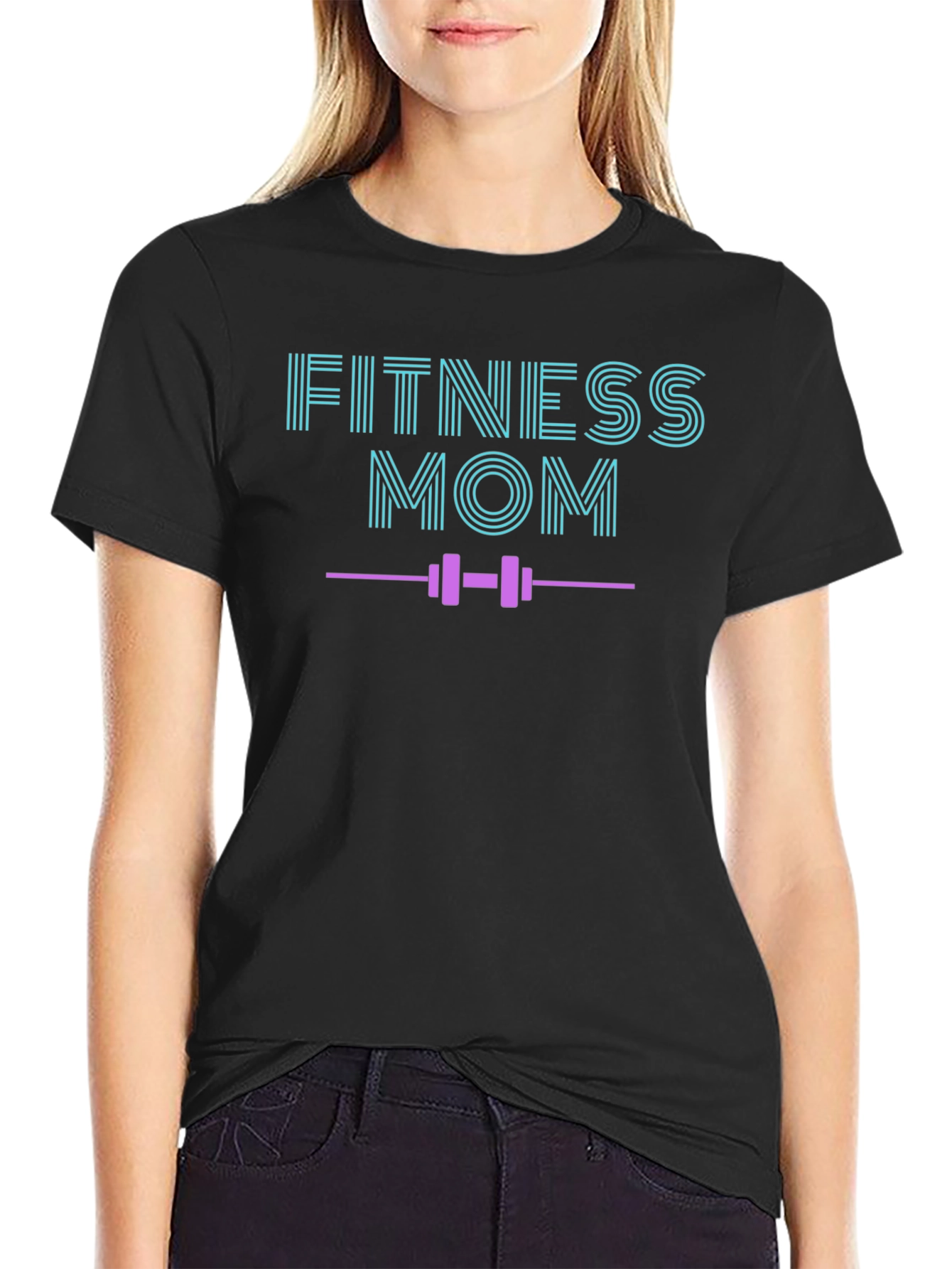 Fitness Mom Graphic T-Shirt - Gym Workout Apparel
