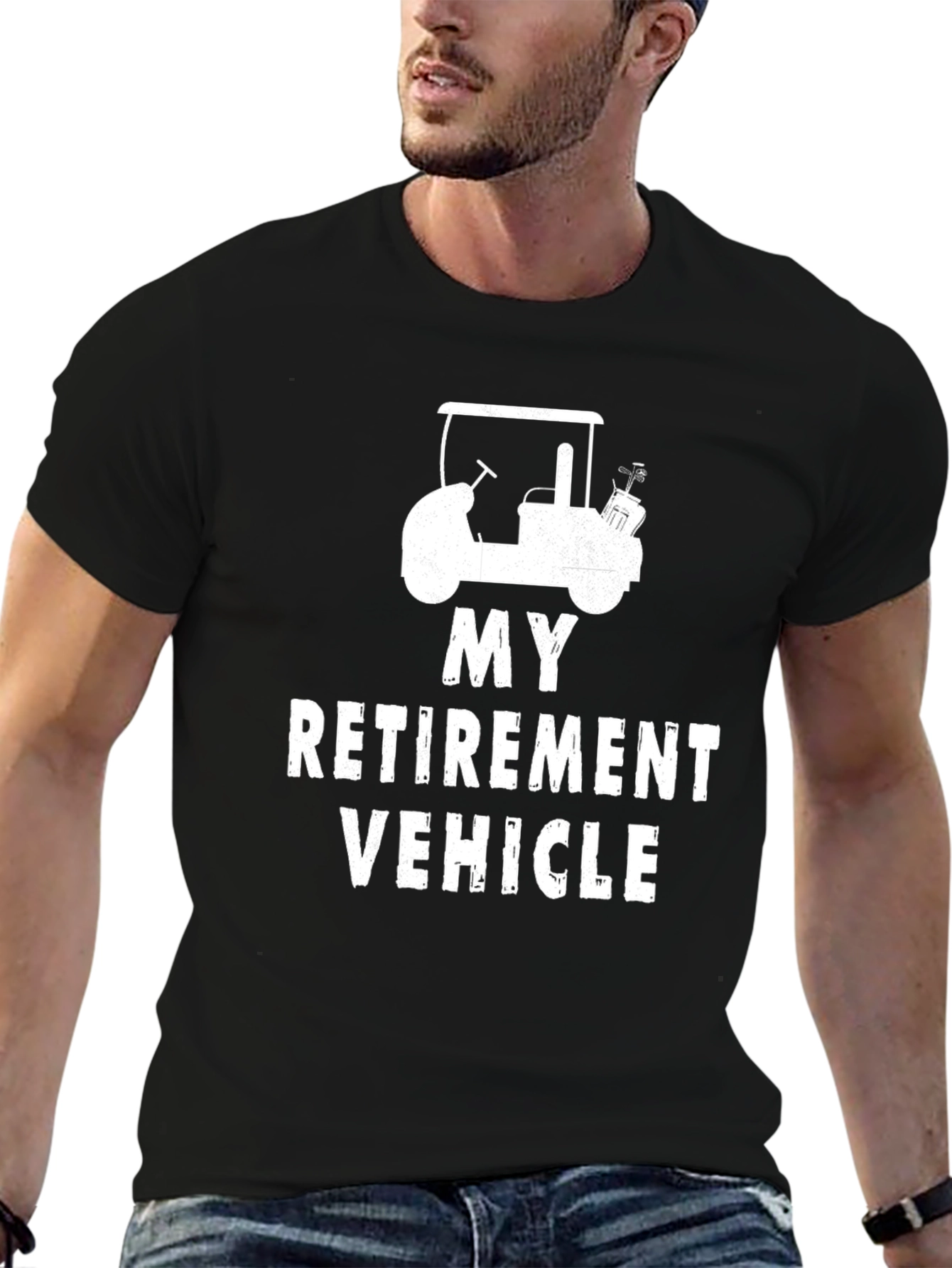 Retirement Vehicle Golf Cart Graphic Tee