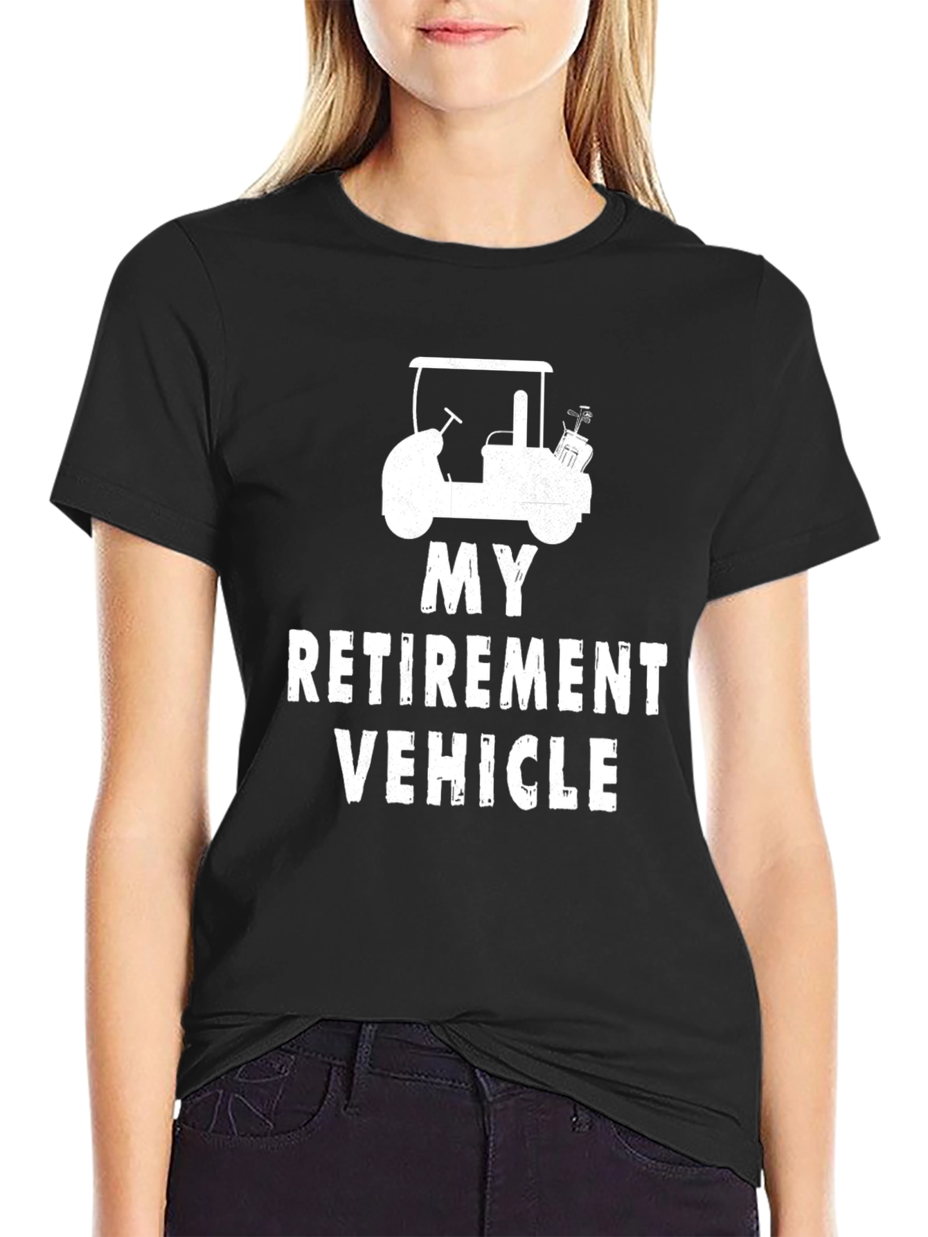 Retirement Vehicle Golf Cart Graphic Tee