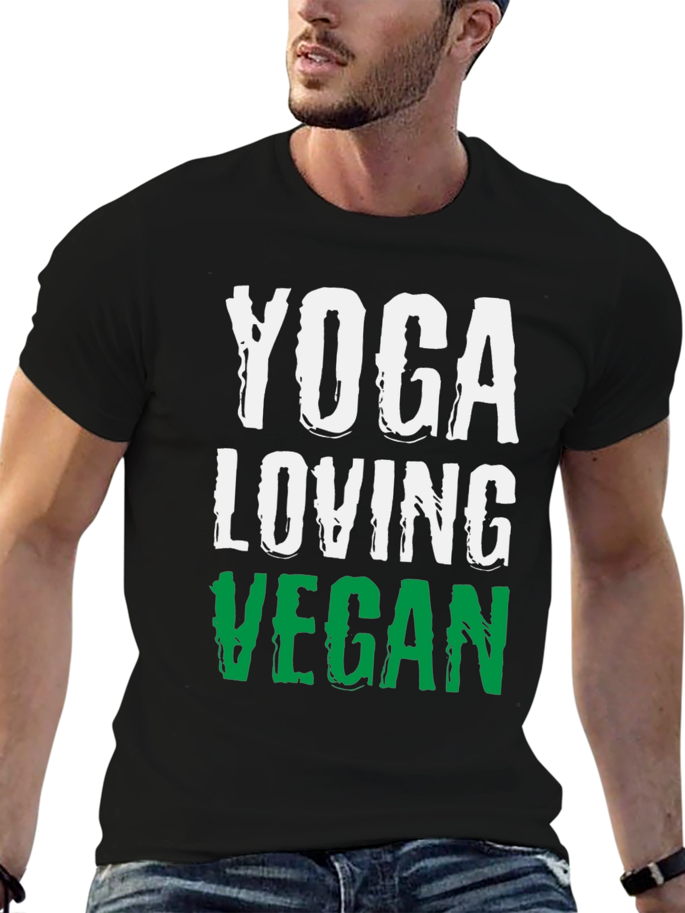 Yoga Loving Vegan Black T-Shirt