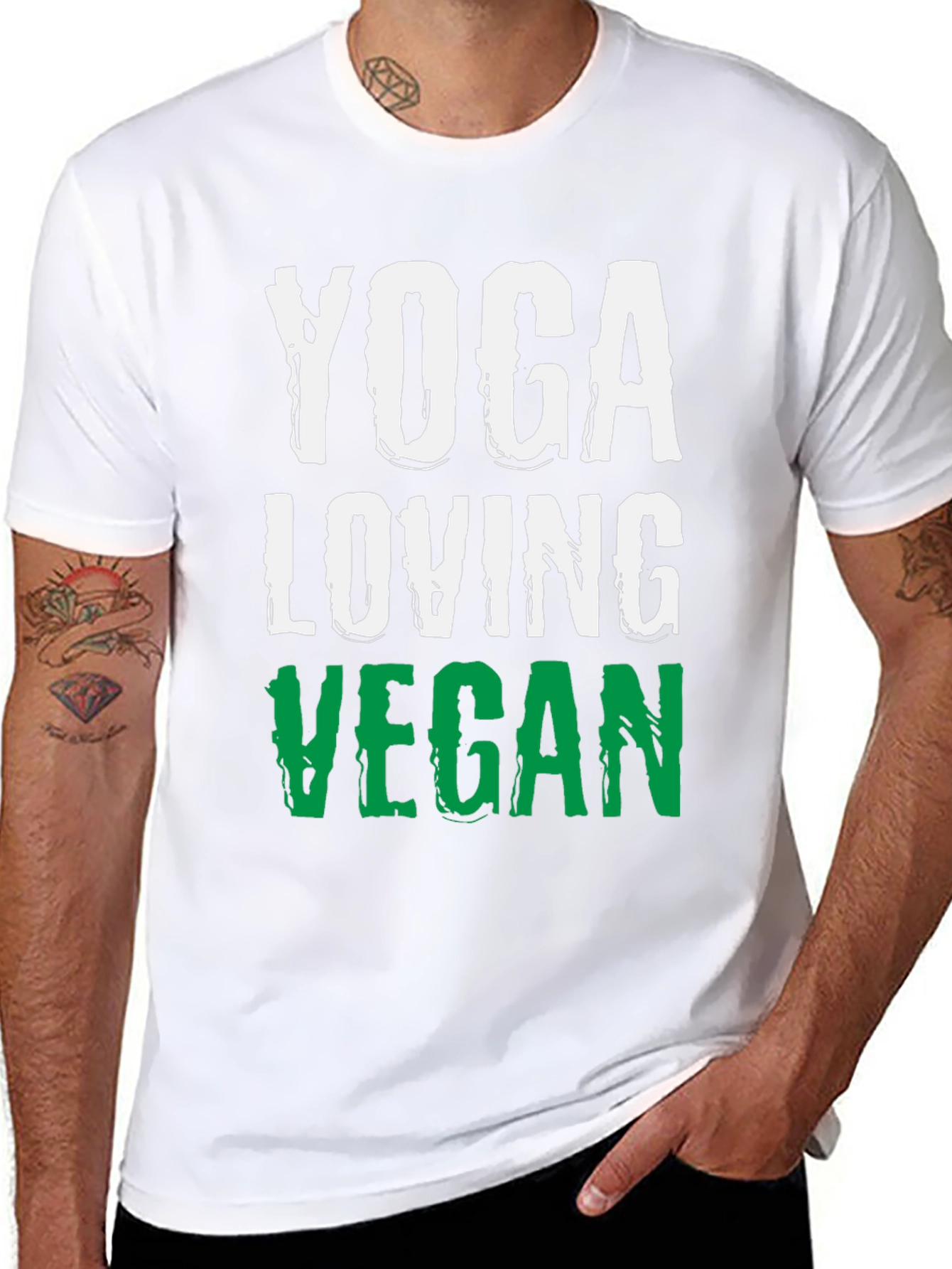 Yoga Loving Vegan Black T-Shirt