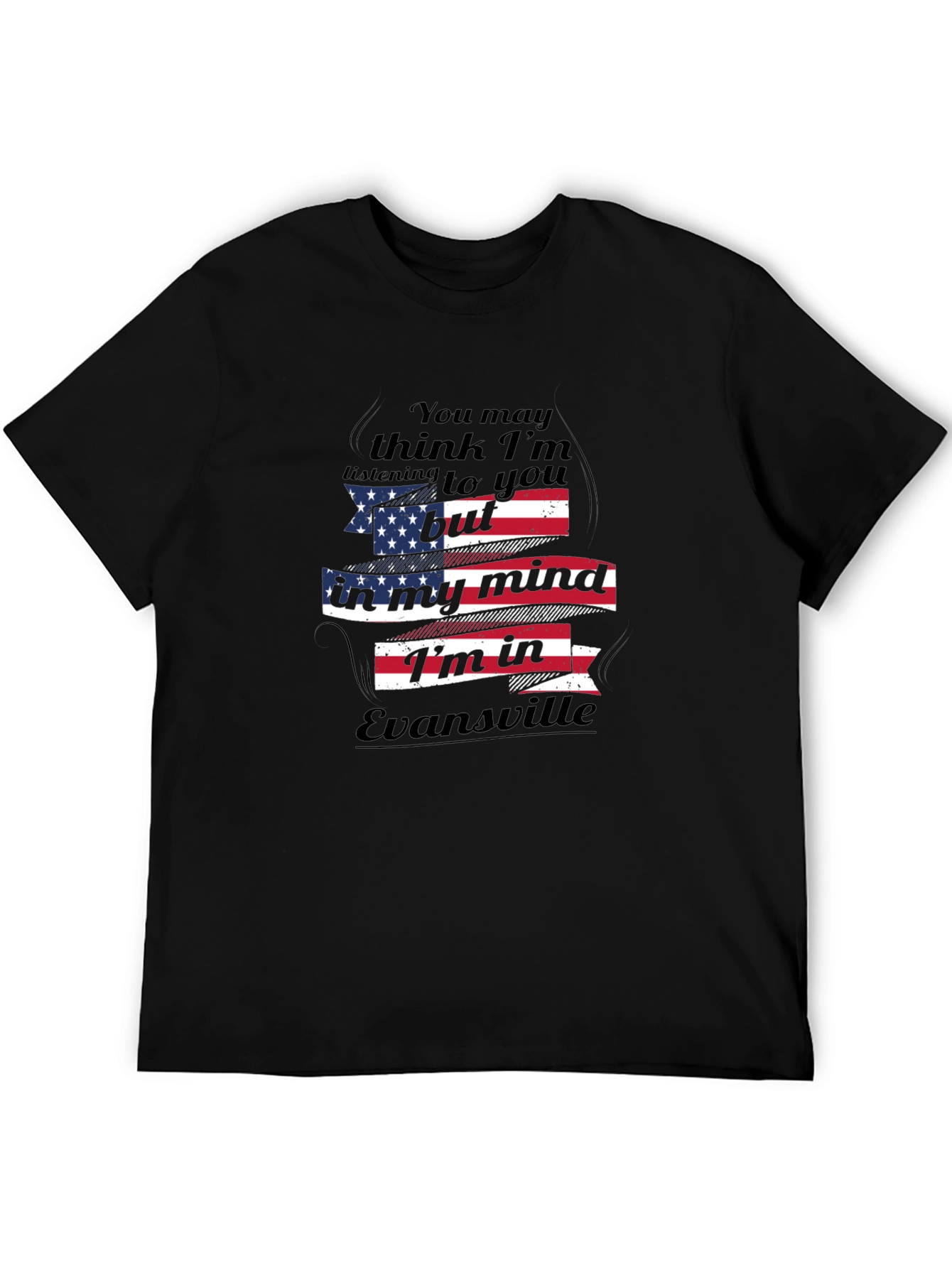 Evansville Mind USA Flag T-Shirt