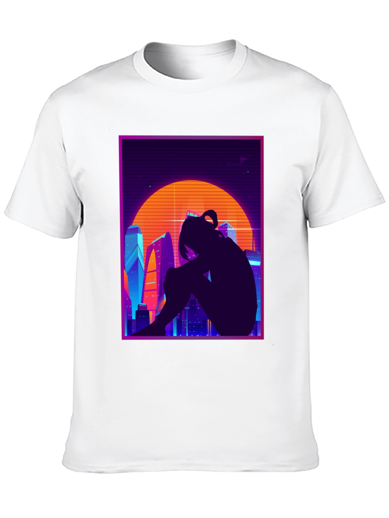 Retro Anime Cityscape T-Shirt