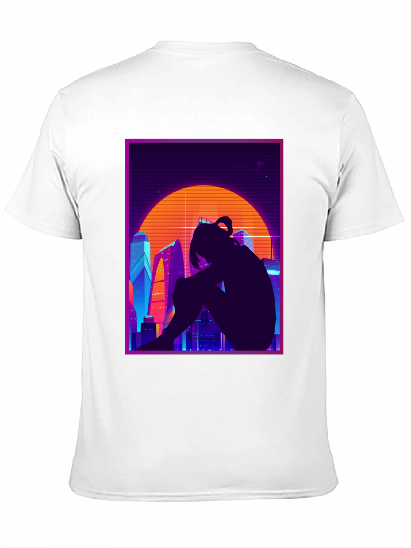 Retro Anime Cityscape T-Shirt