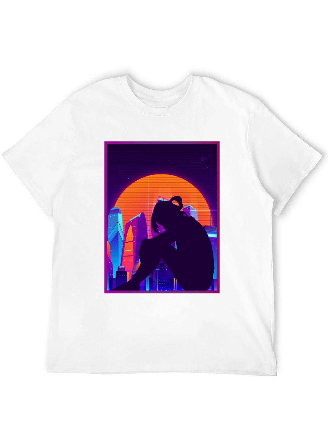 Retro Anime Cityscape T-Shirt
