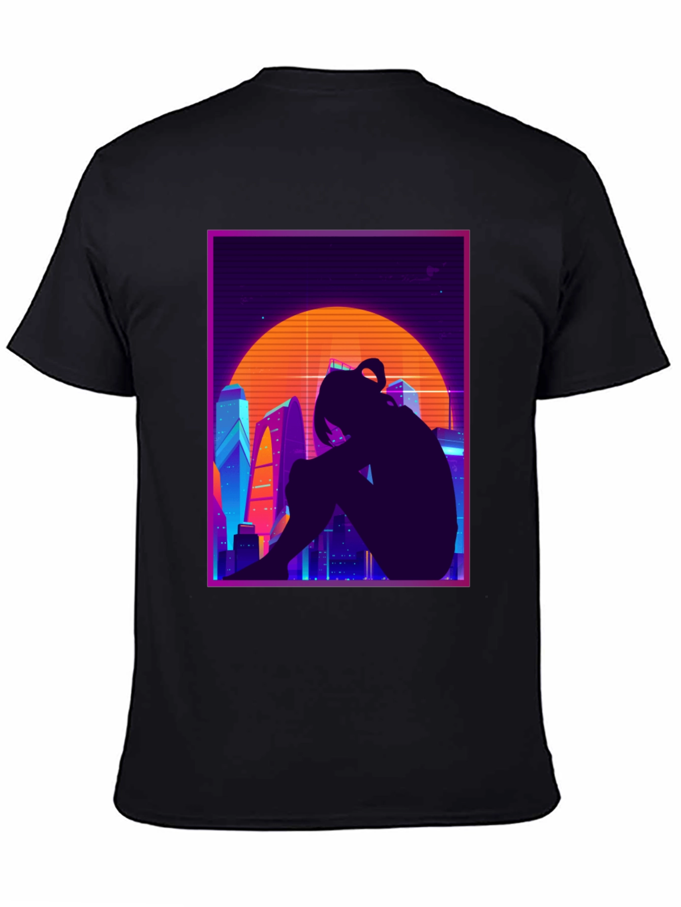Retro Anime Cityscape T-Shirt