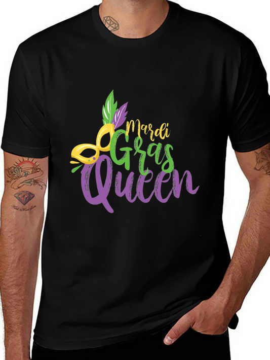 Mardi Gras Queen Black T-Shirt