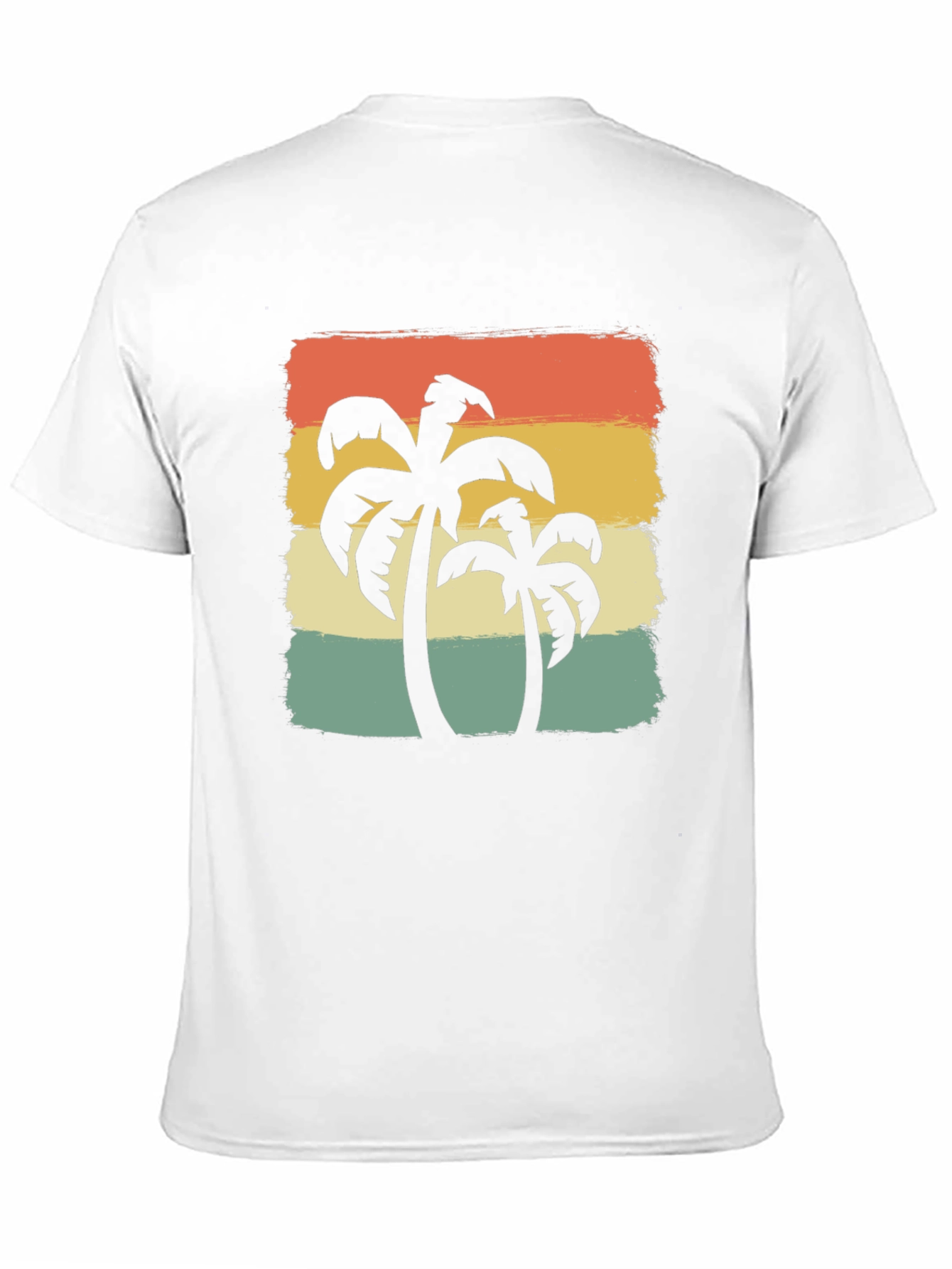 Retro Palm Tree Graphic Tee - Island Vibes
