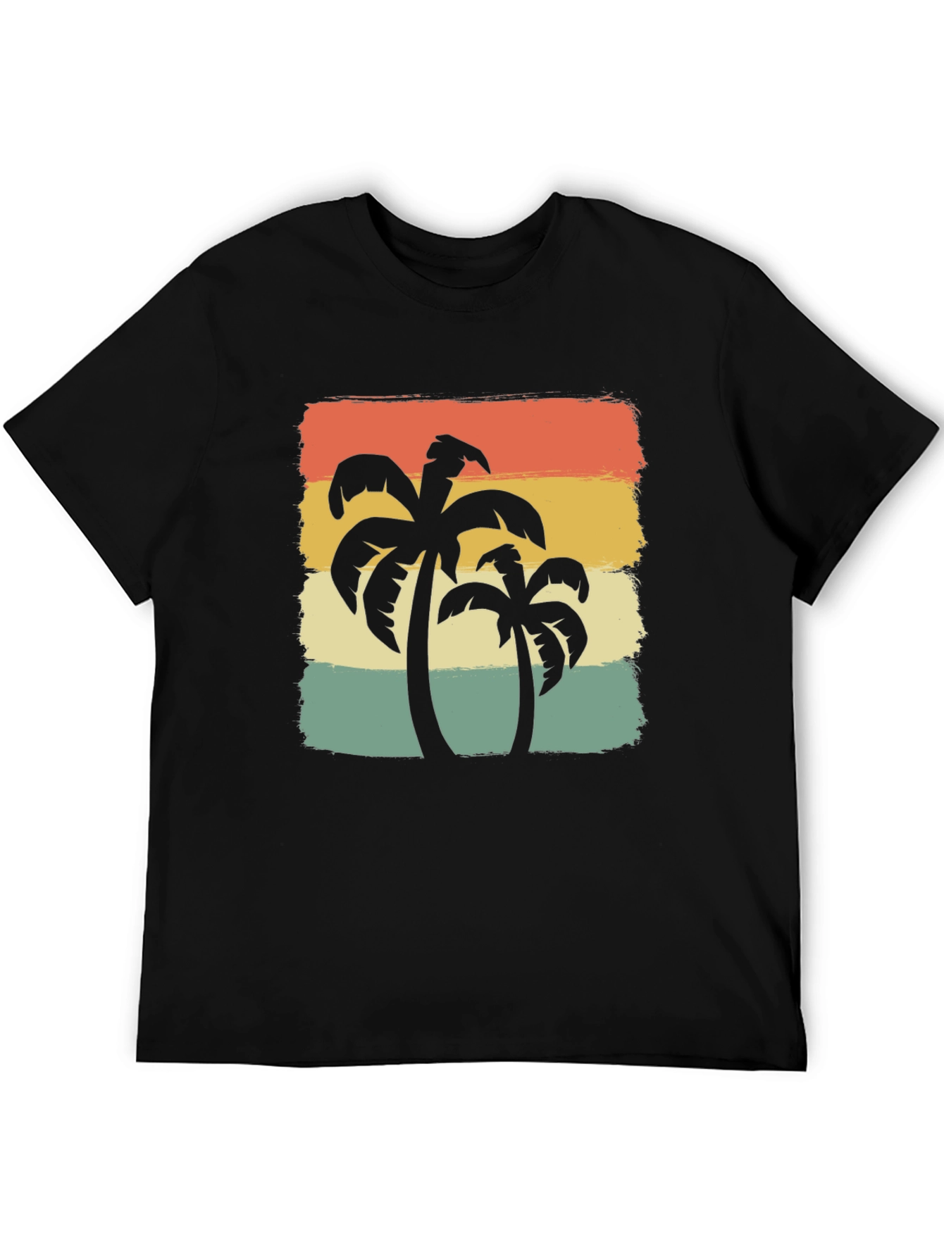 Retro Palm Tree Graphic Tee - Island Vibes