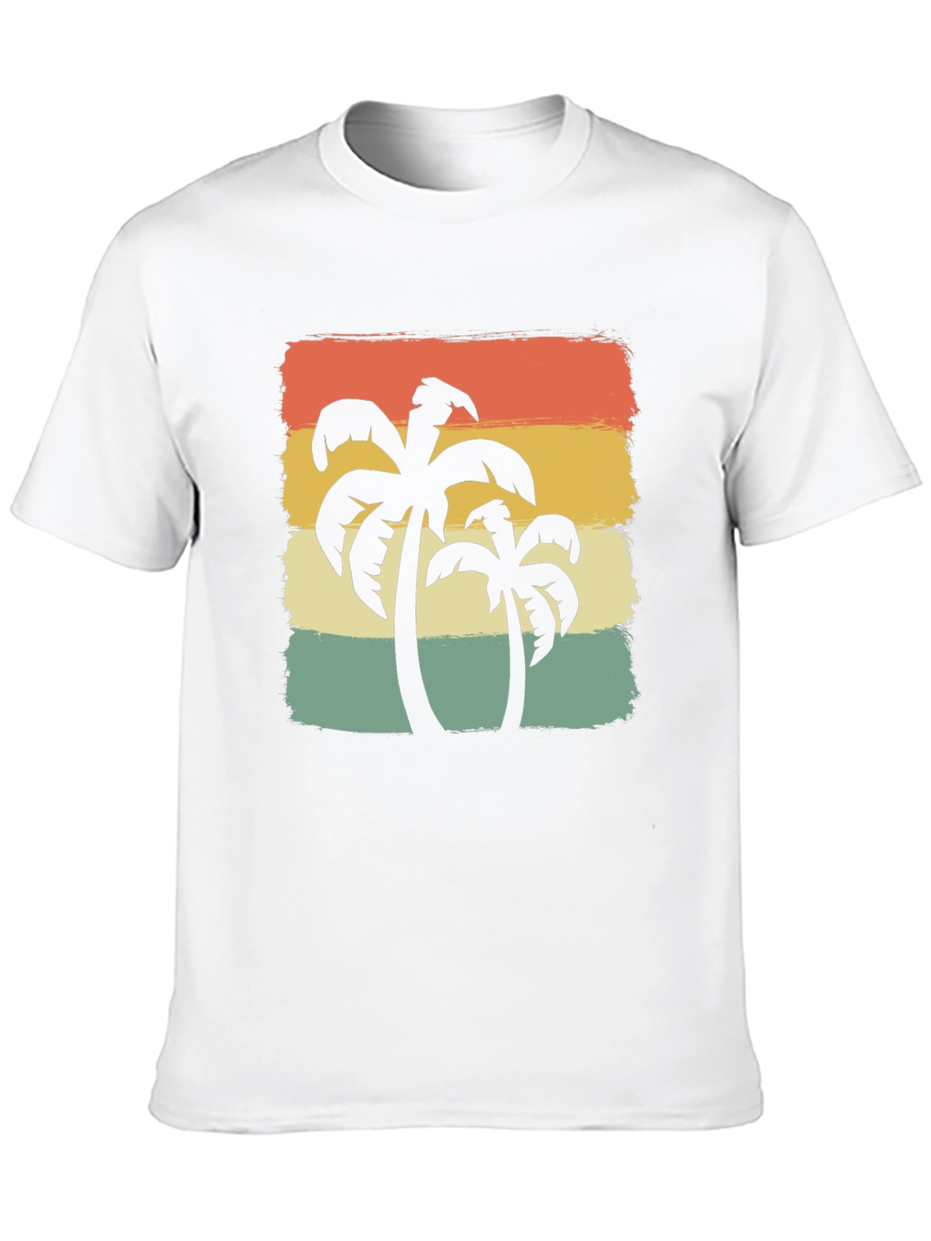 Retro Palm Tree Graphic Tee - Island Vibes
