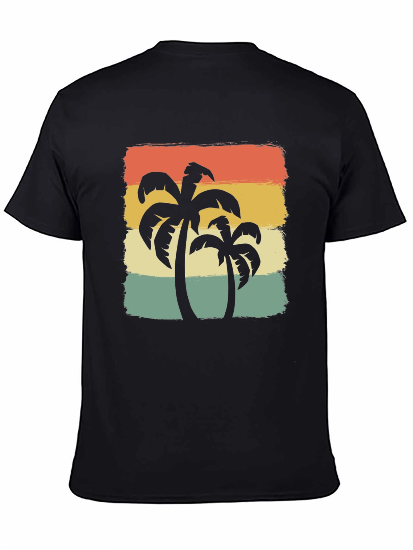Retro Palm Tree Graphic Tee - Island Vibes