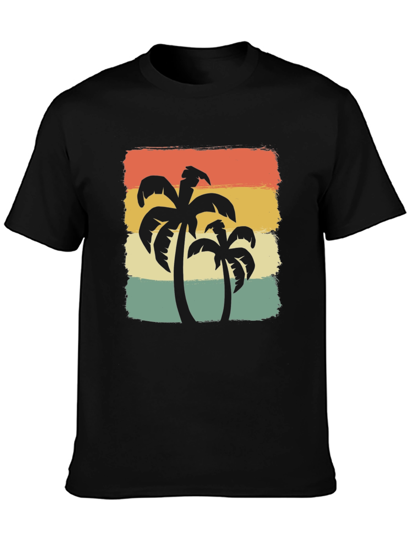 Retro Palm Tree Graphic Tee - Island Vibes