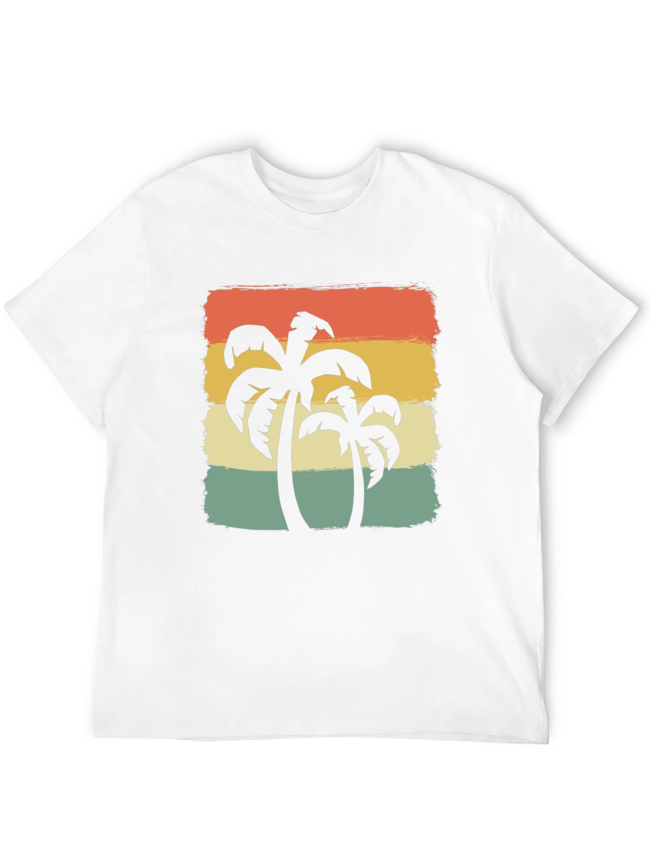 Retro Palm Tree Graphic Tee - Island Vibes