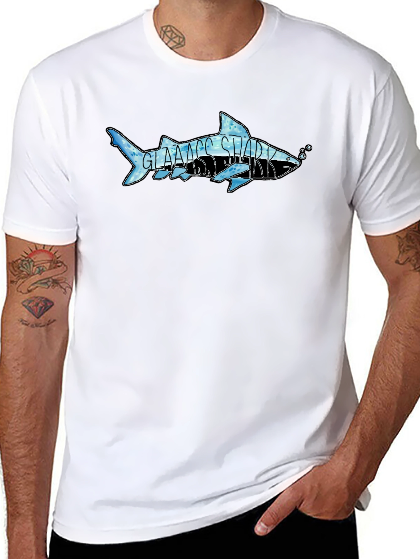 Glass Shark Graphic T-Shirt