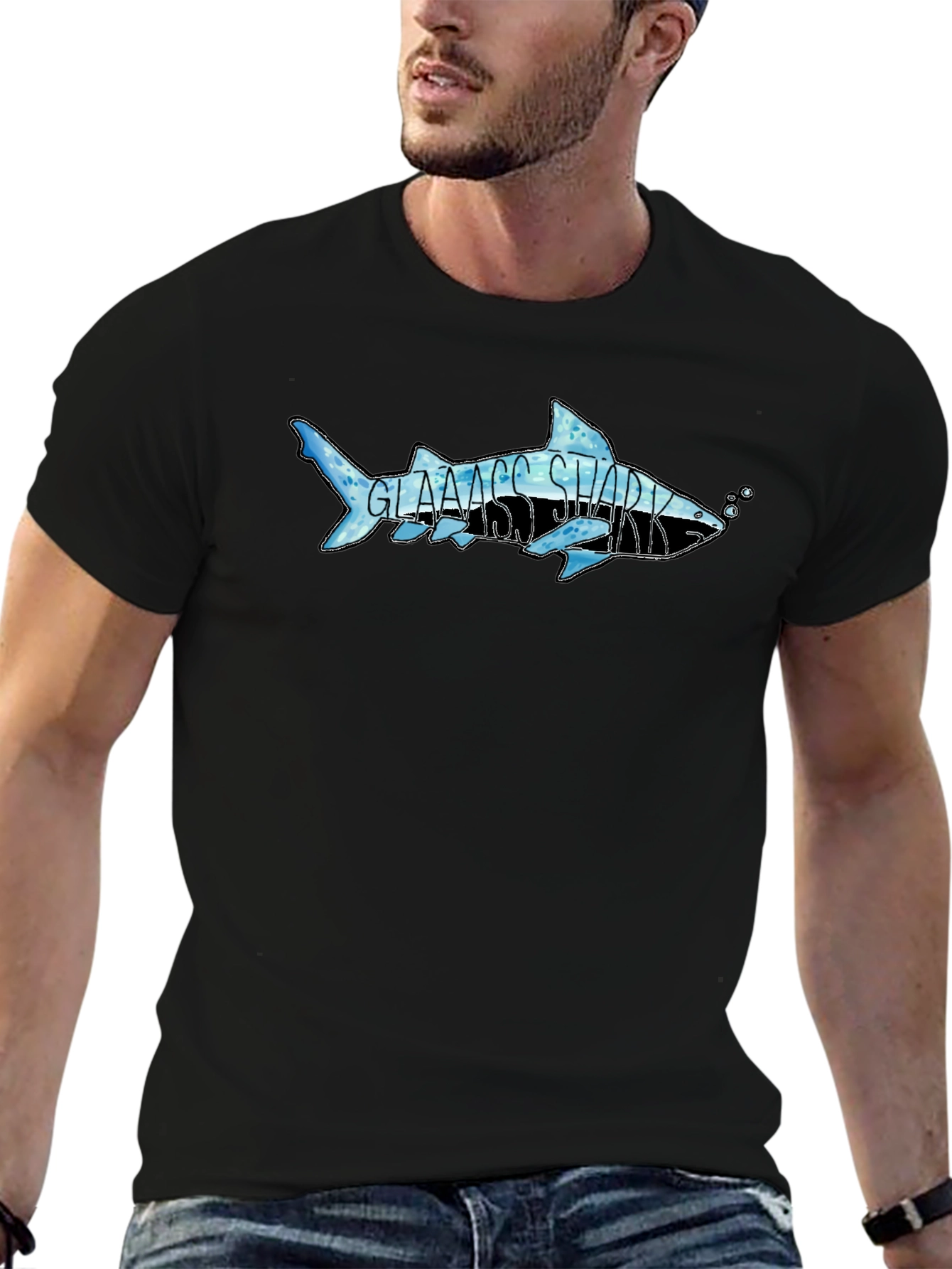Glass Shark Graphic T-Shirt