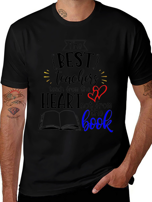 Best Teacher Heart Book T-Shirt