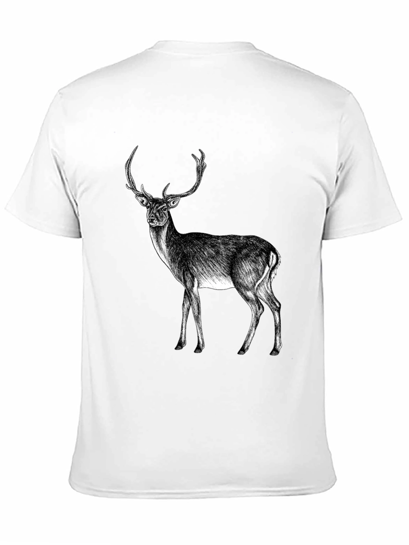 Deer Graphic Black T-Shirt