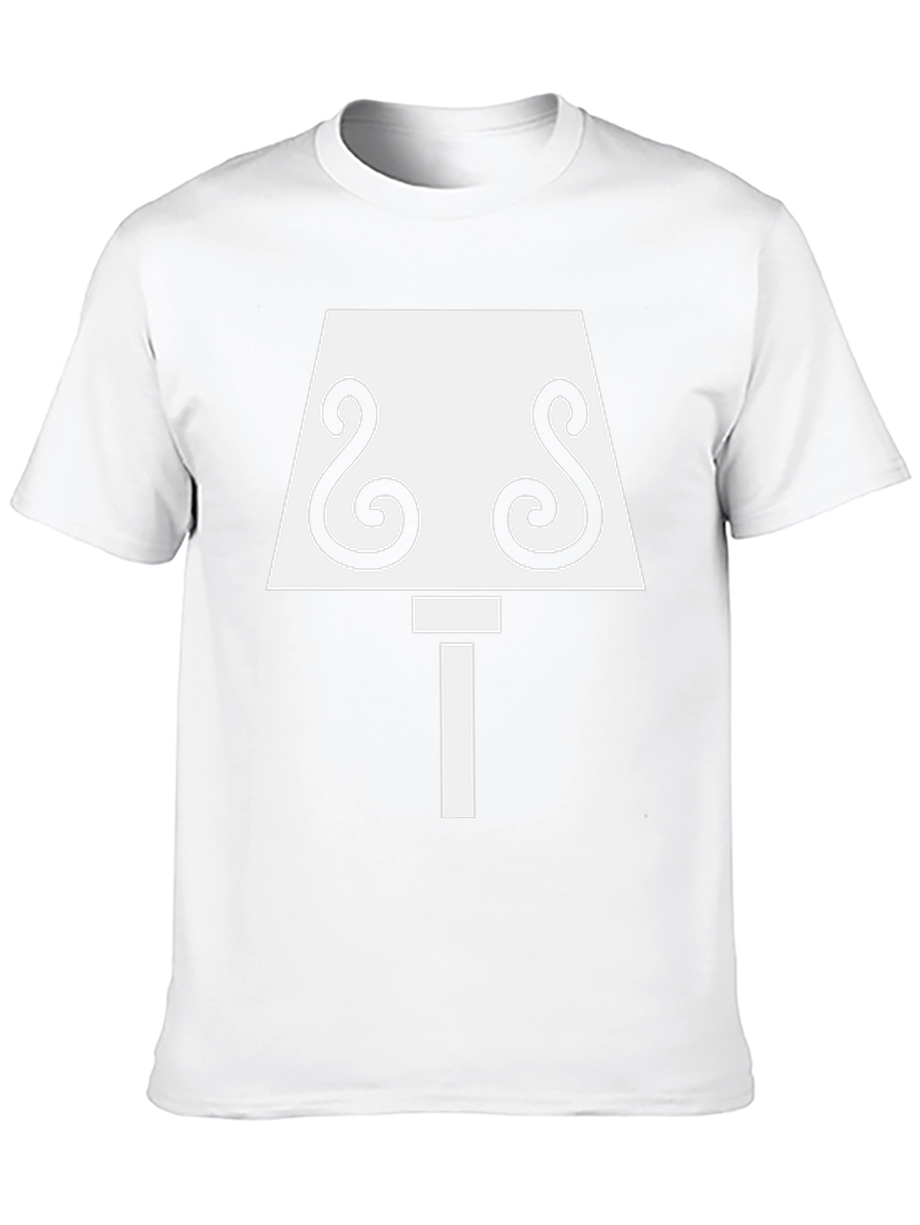 Novelty Lamp Graphic T-Shirt - Black Cotton Tee
