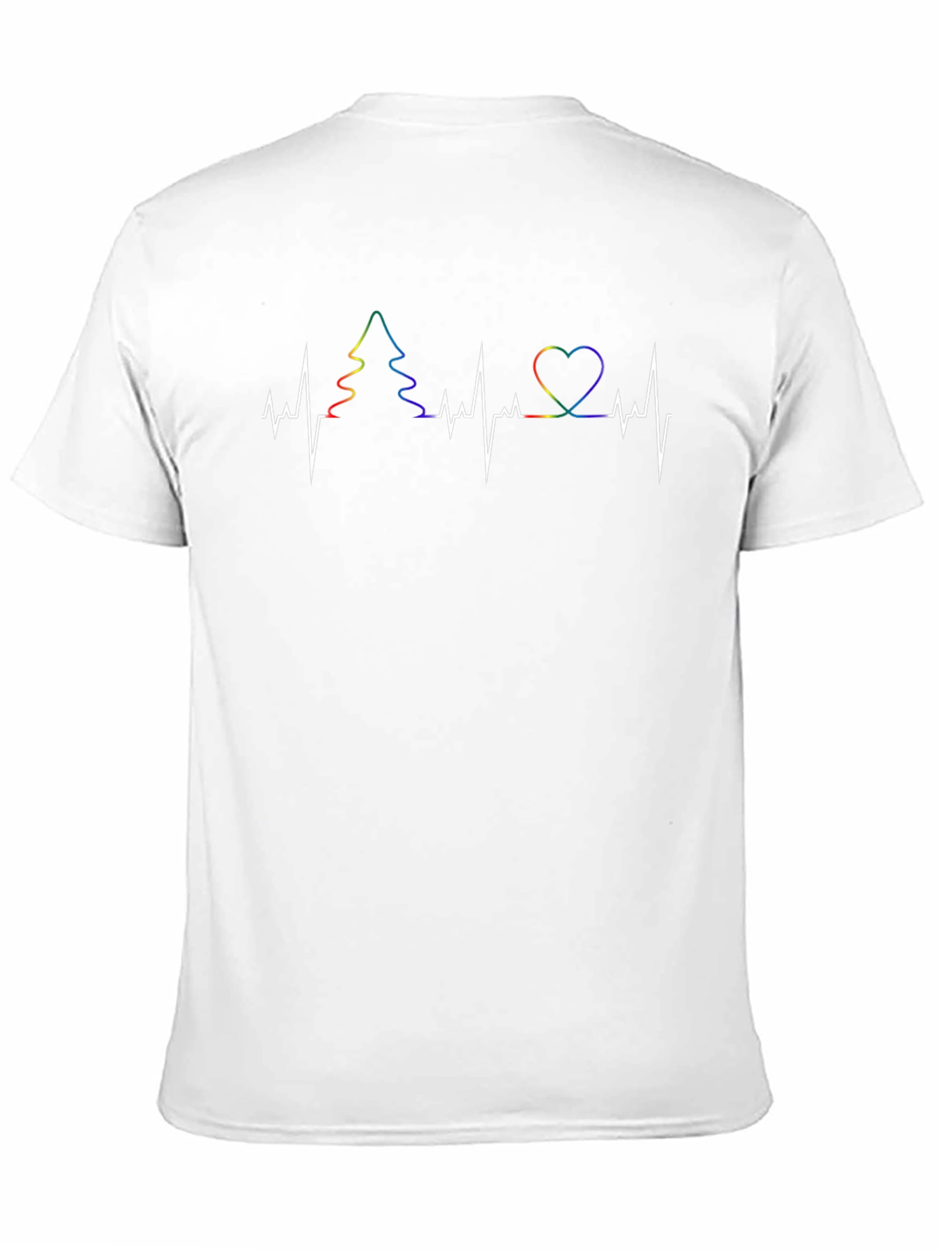 LGBTQ+ Heartbeat Tree Graphic Tee