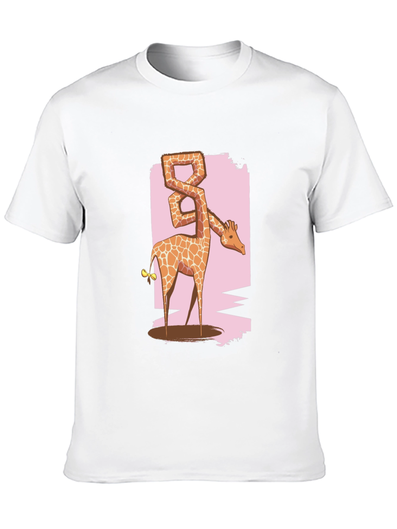 Giraffe Eight T-Shirt - Unique Animal Graphic Tee