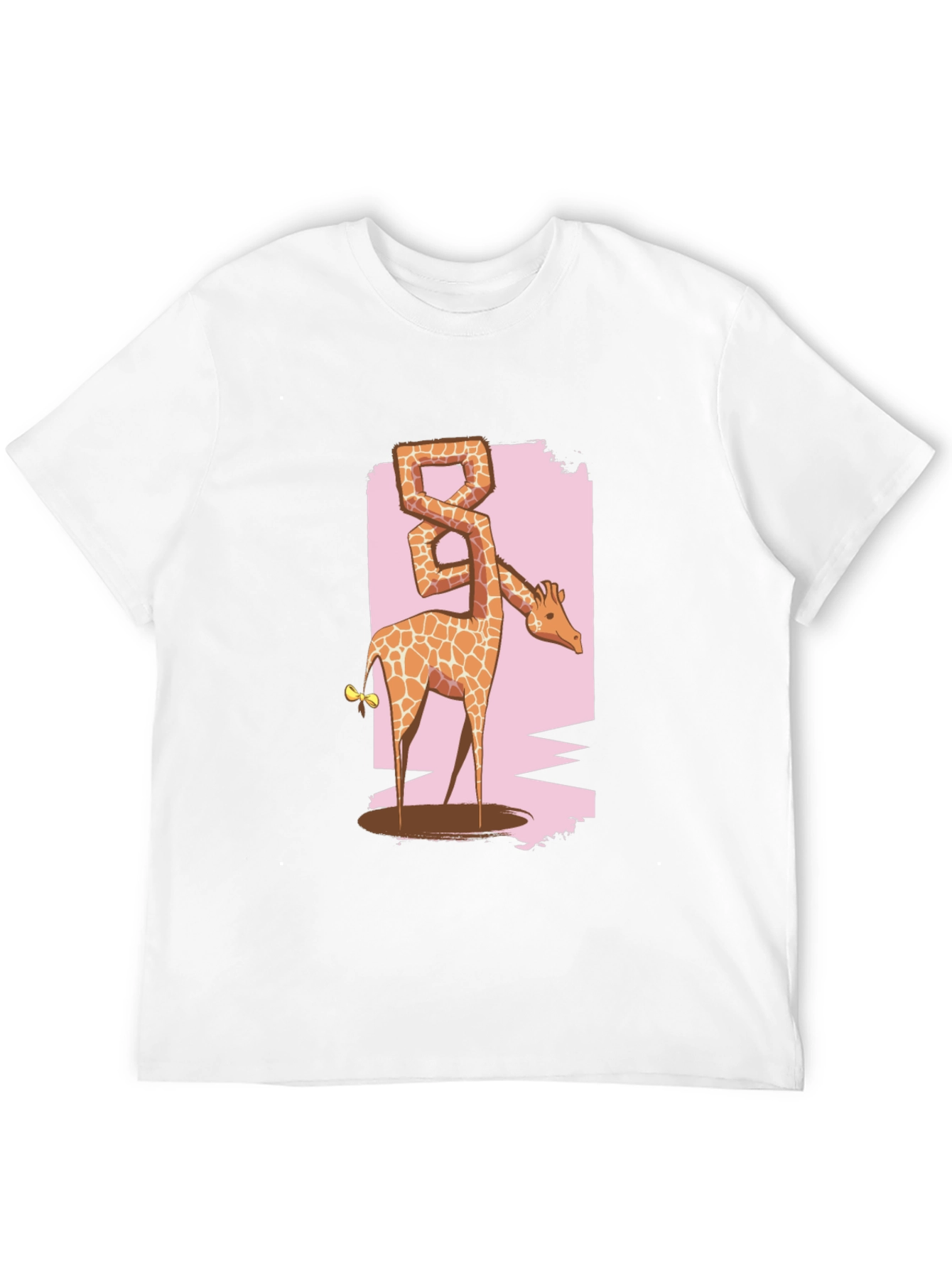 Giraffe Eight T-Shirt - Unique Animal Graphic Tee
