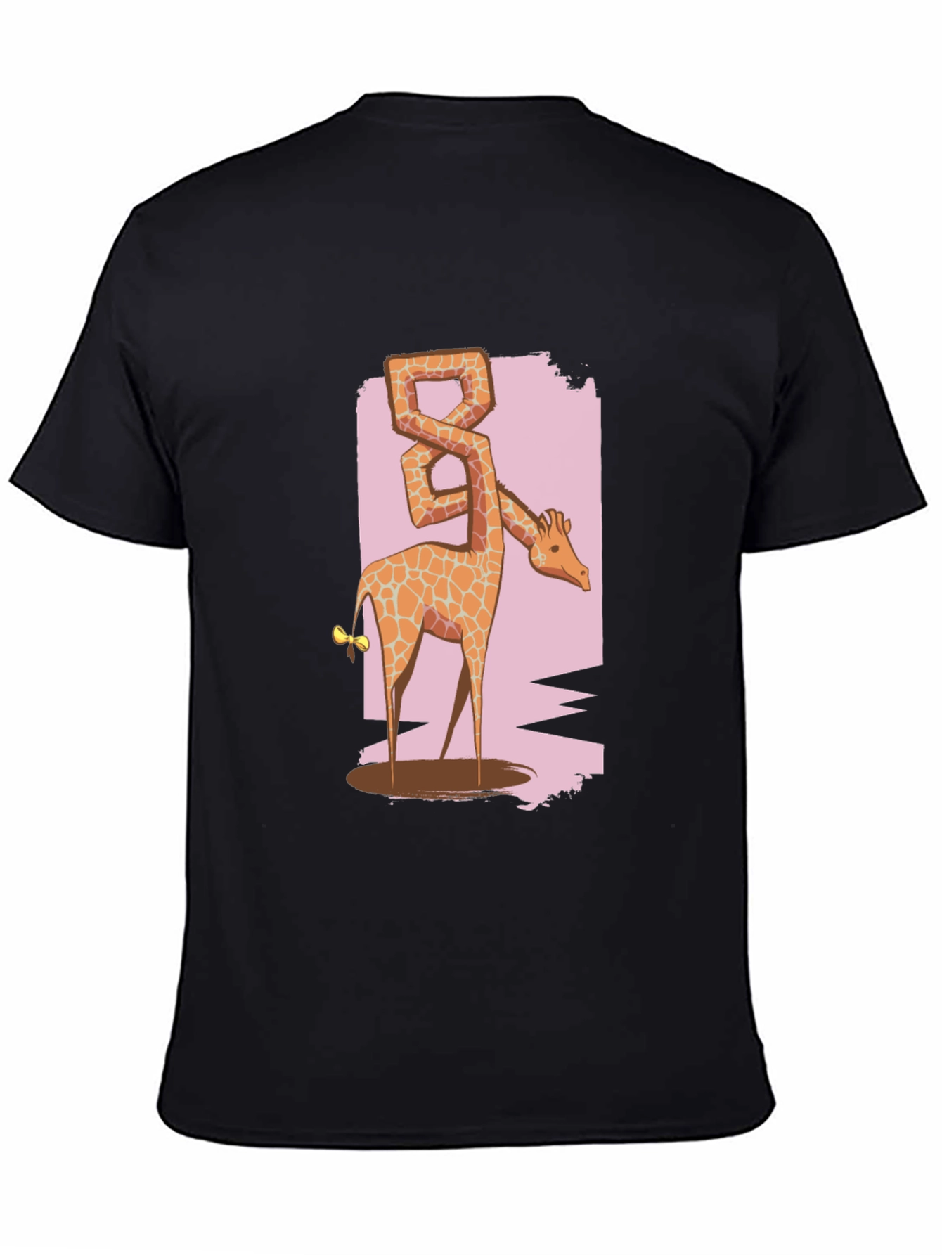 Giraffe Eight T-Shirt - Unique Animal Graphic Tee