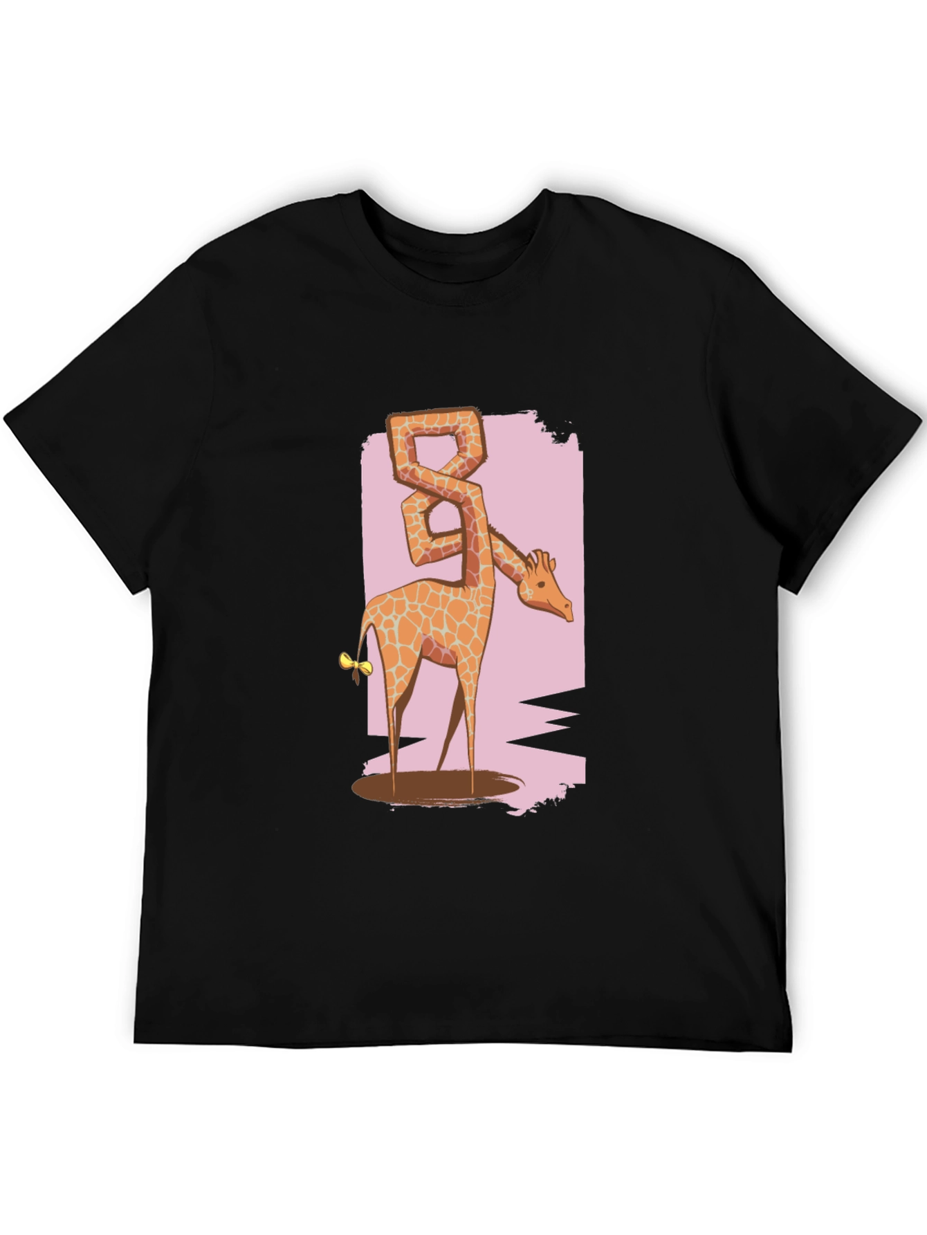 Giraffe Eight T-Shirt - Unique Animal Graphic Tee