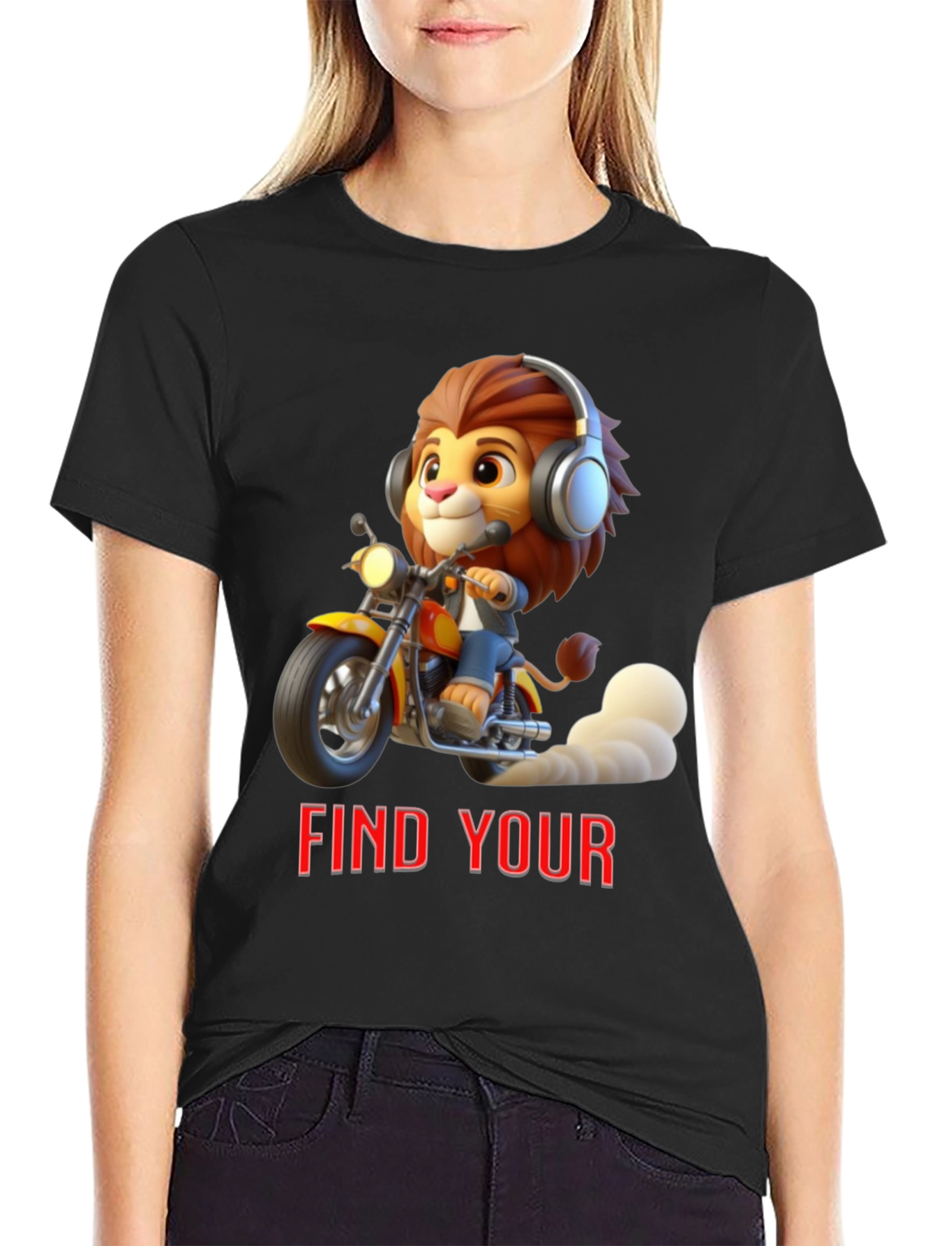 Lion Rider T-Shirt - Find Your Roar!