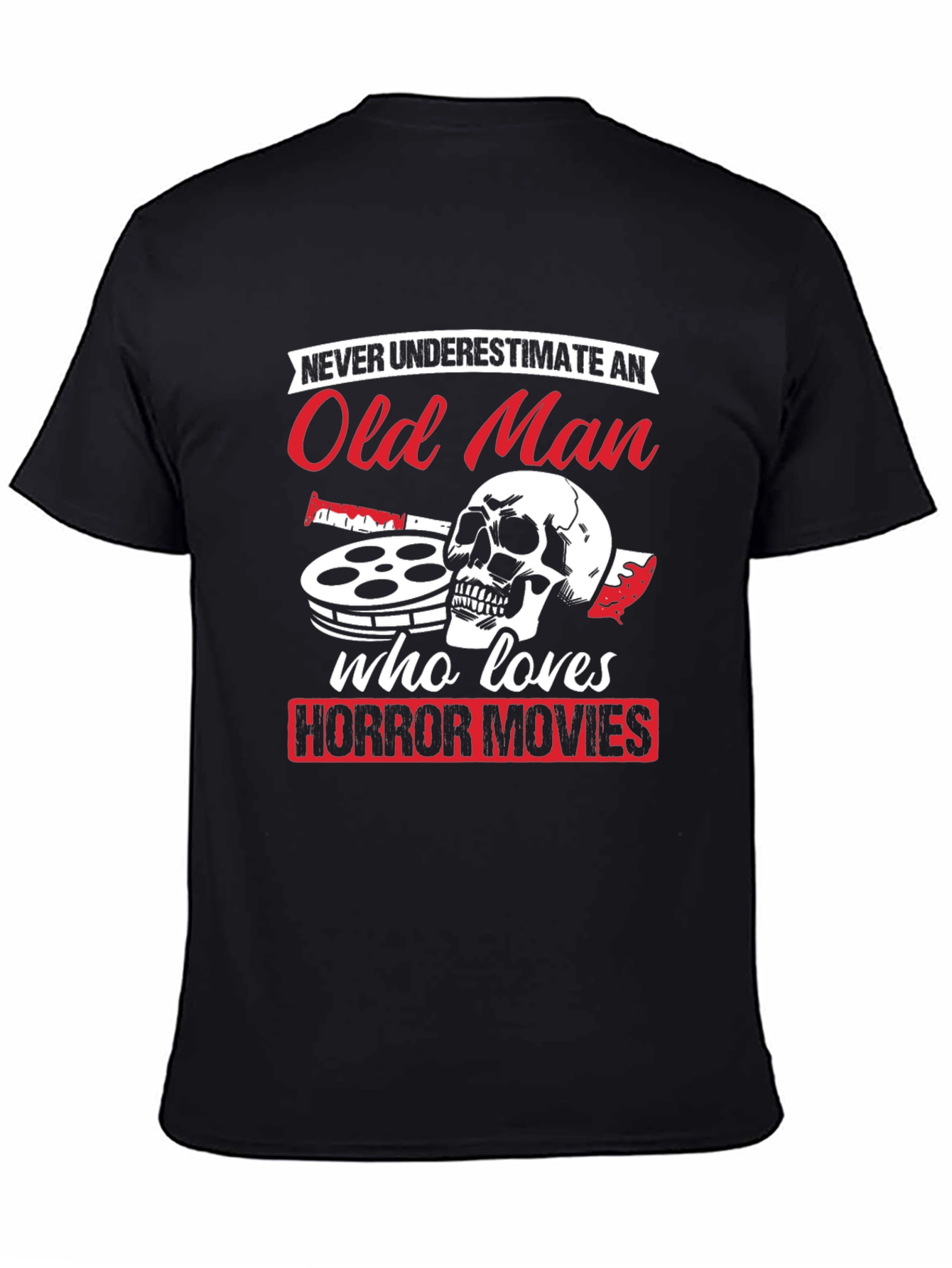 Old Man Horror Movie T-Shirt