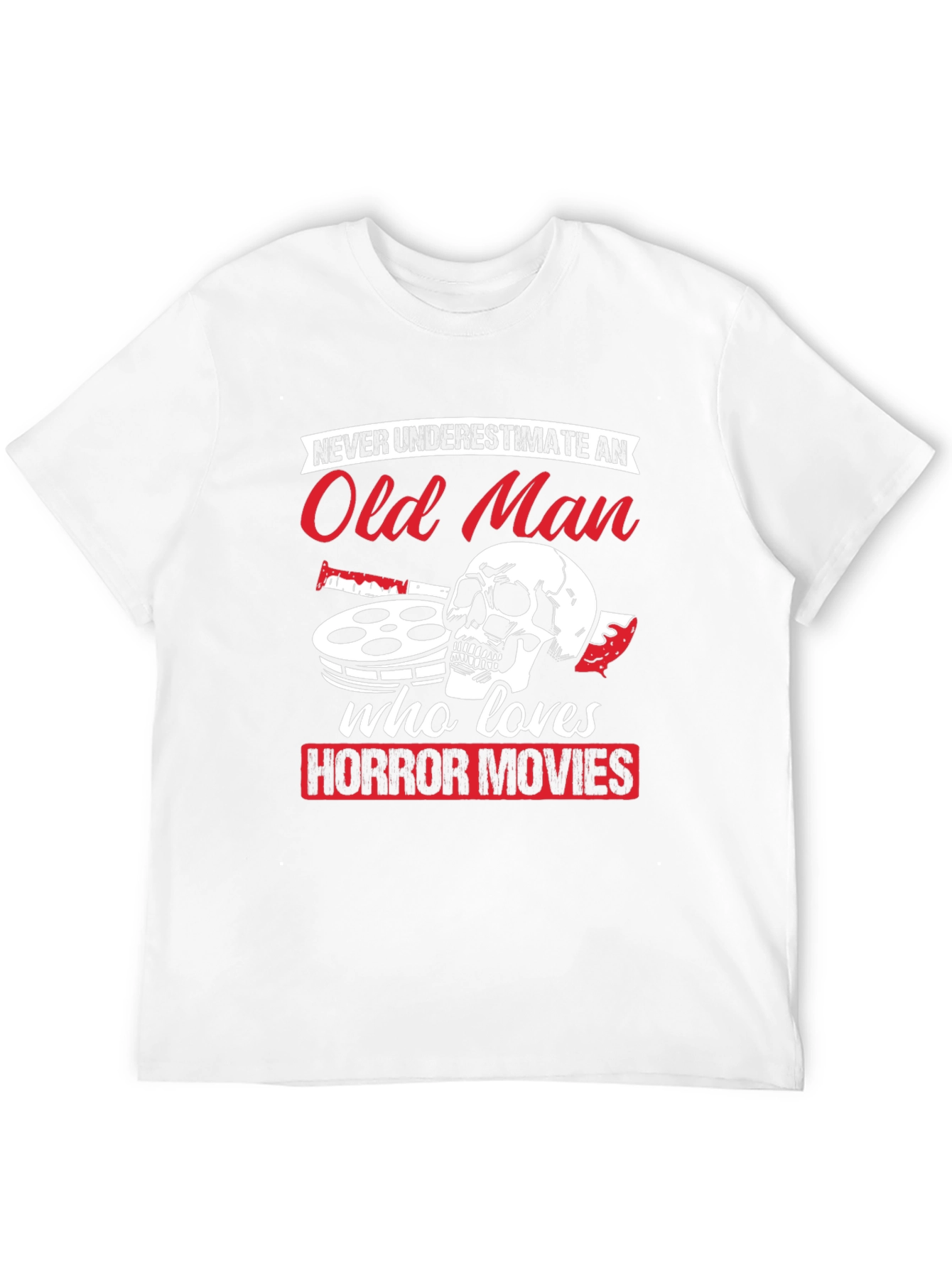 Old Man Horror Movie T-Shirt