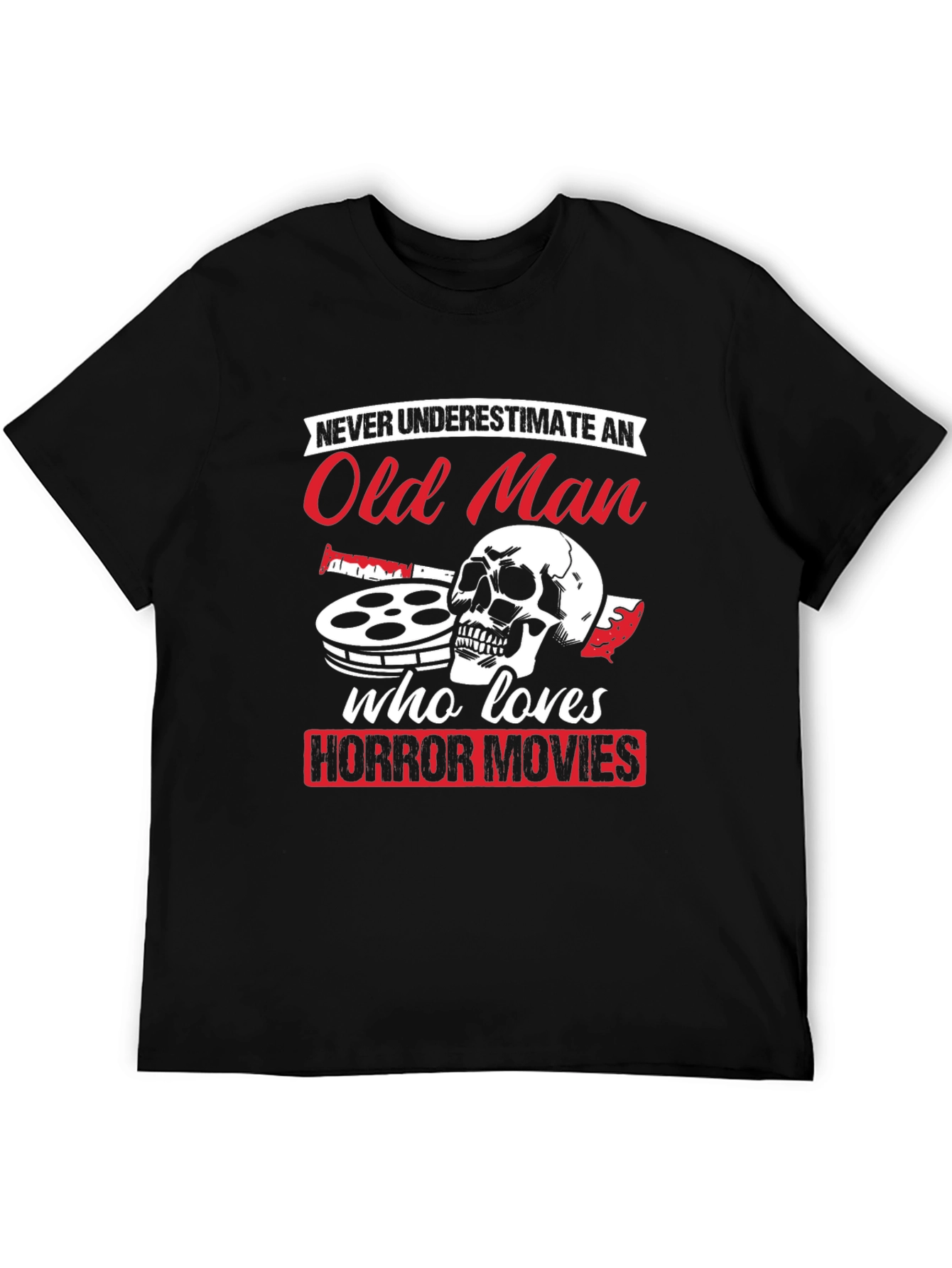 Old Man Horror Movie T-Shirt