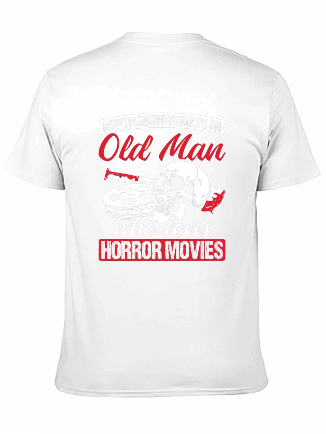 Old Man Horror Movie T-Shirt