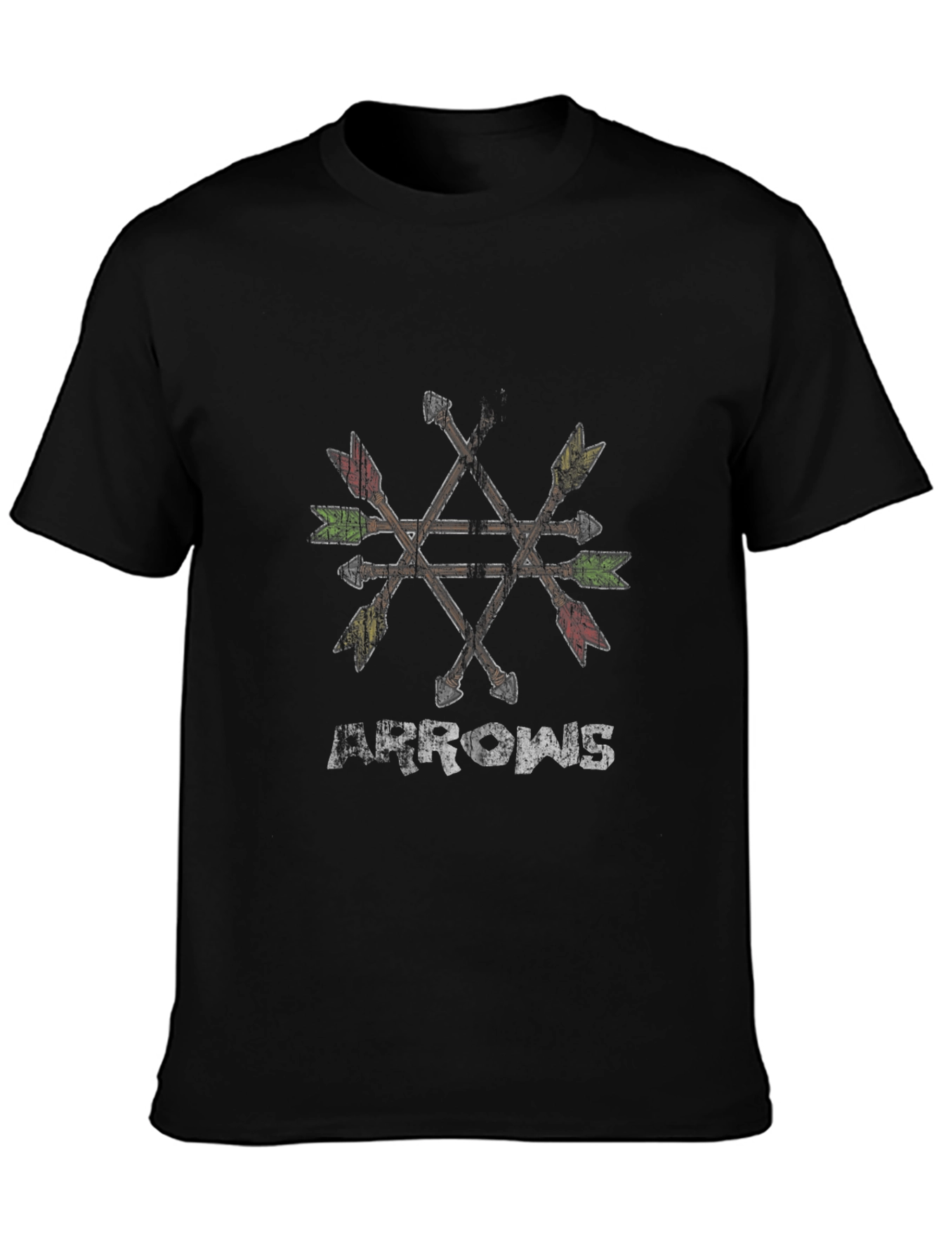 Arrows Graphic Black T-Shirt