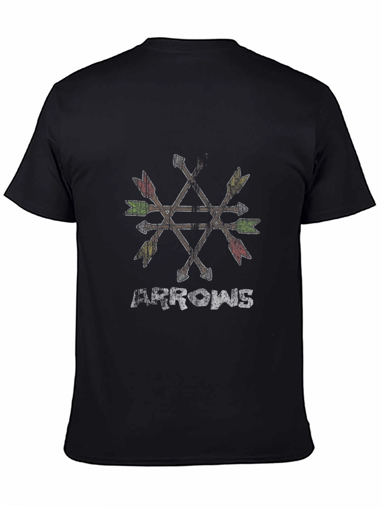 Arrows Graphic Black T-Shirt