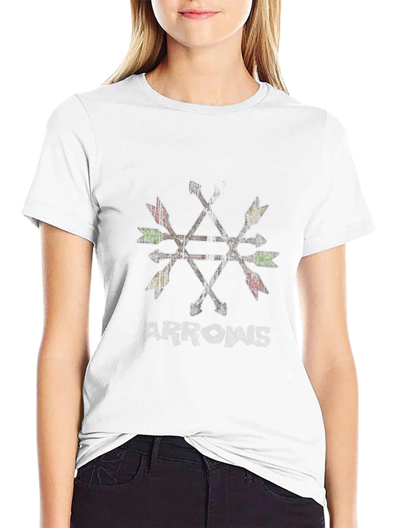 Arrows Graphic Black T-Shirt