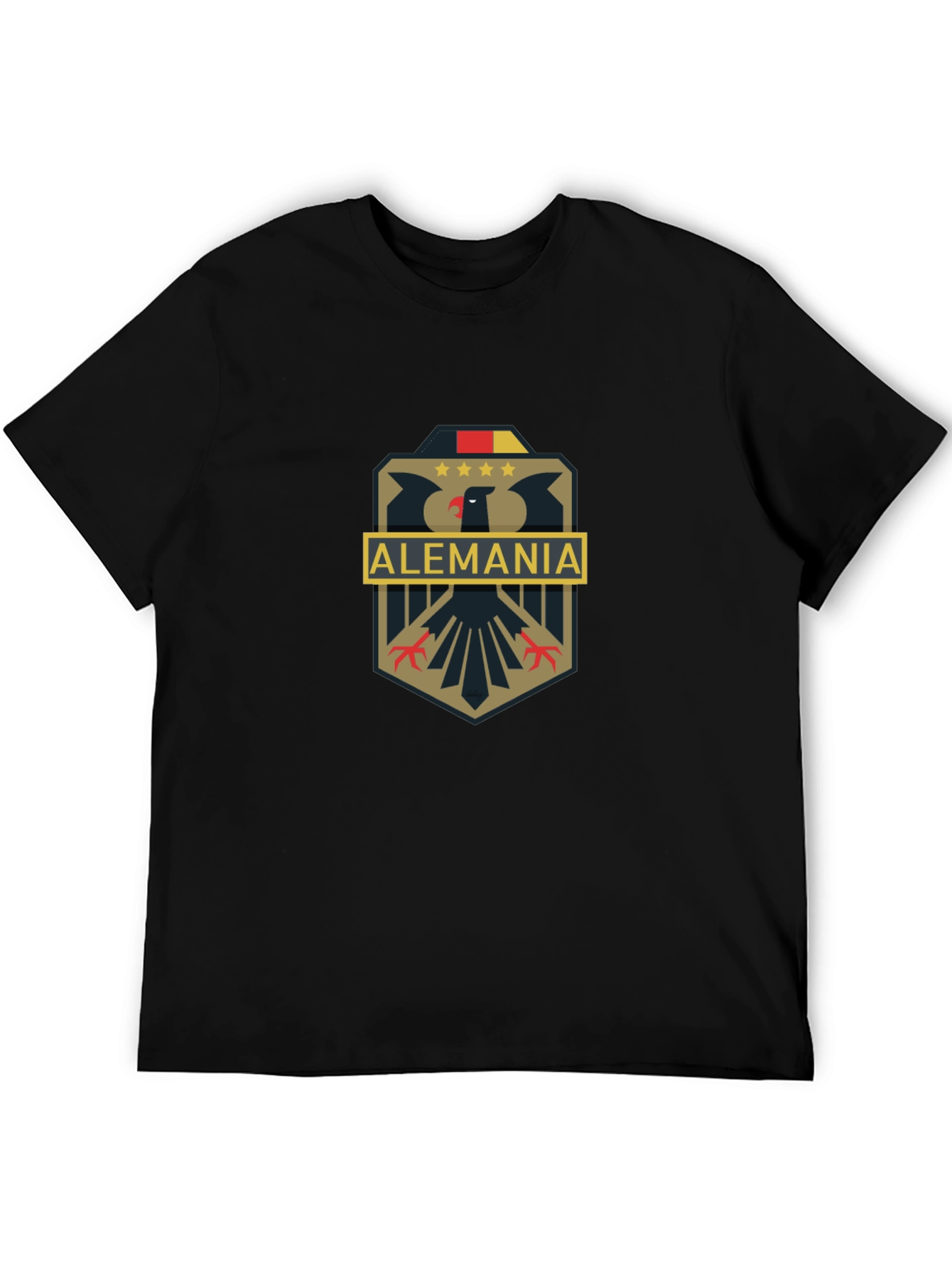 Alemania Eagle Crest Graphic Tee - Black