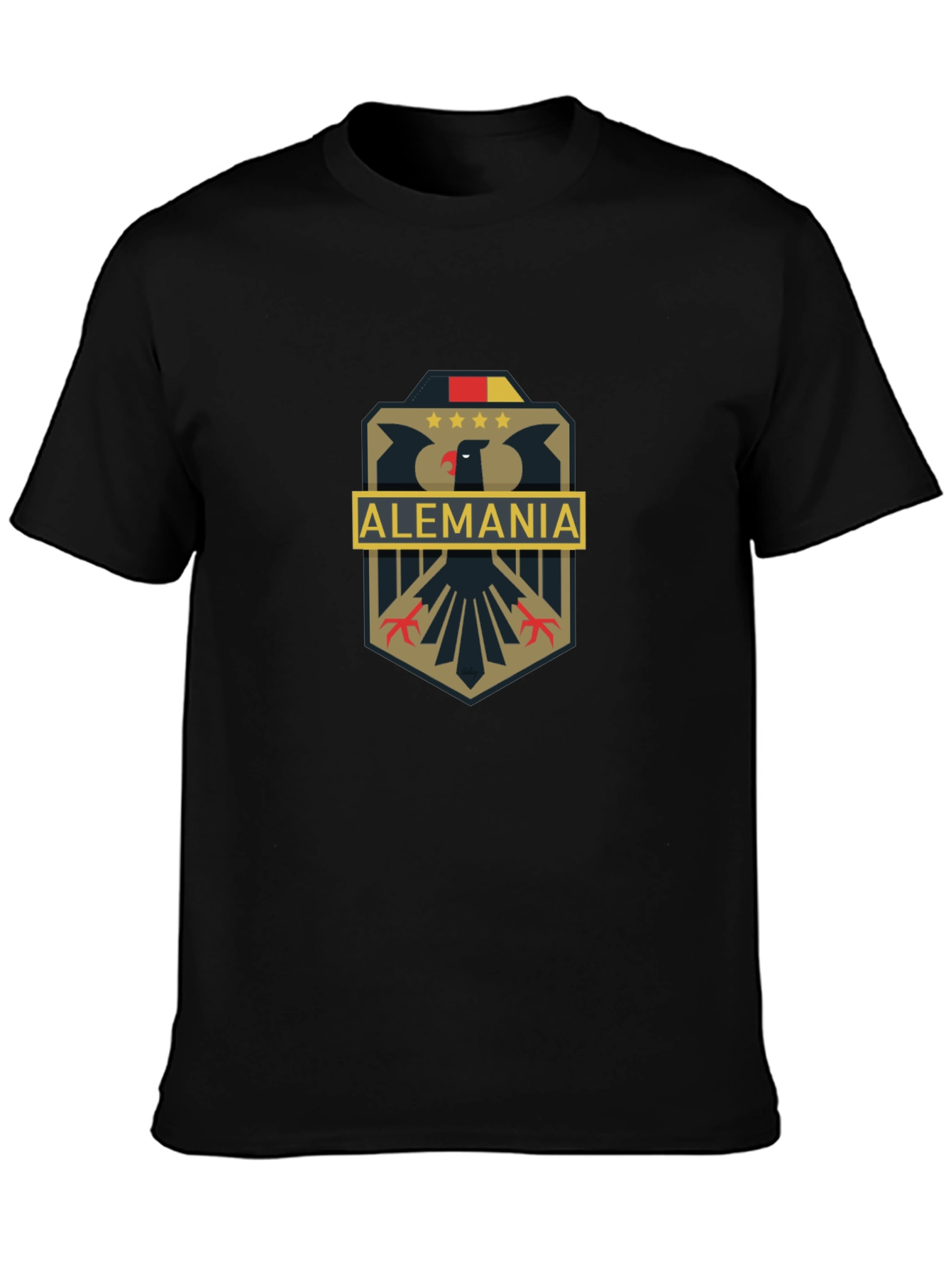 Alemania Eagle Crest Graphic Tee - Black