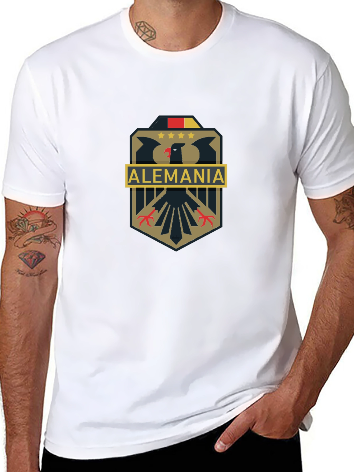 Alemania Eagle Crest Graphic Tee - Black