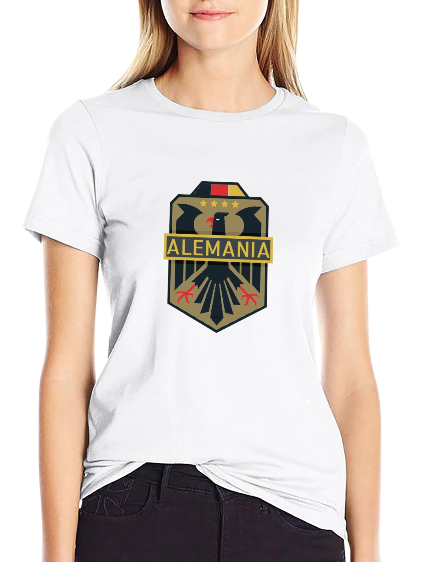 Alemania Eagle Crest Graphic Tee - Black