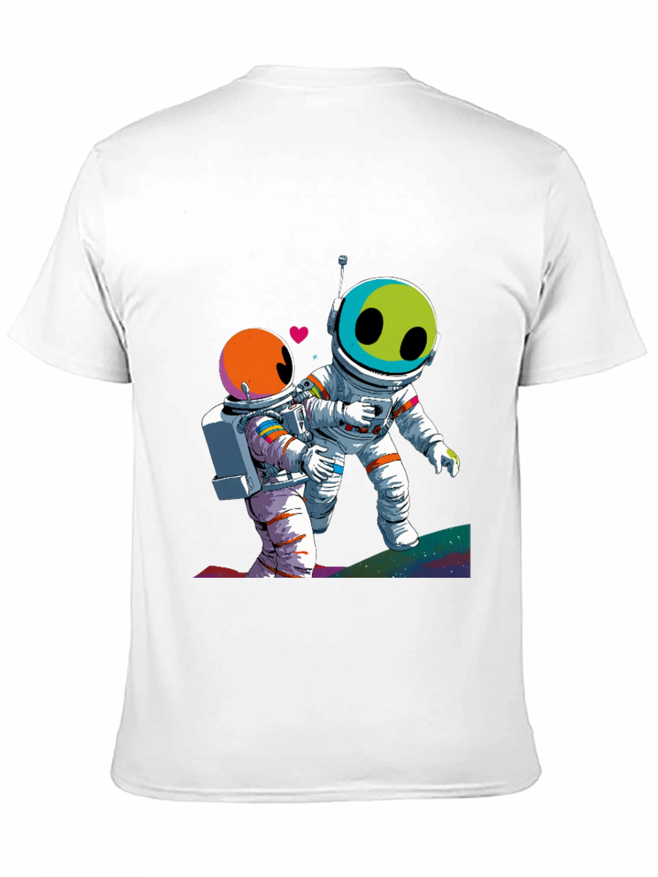 Astronauts in Love Black Graphic Tee