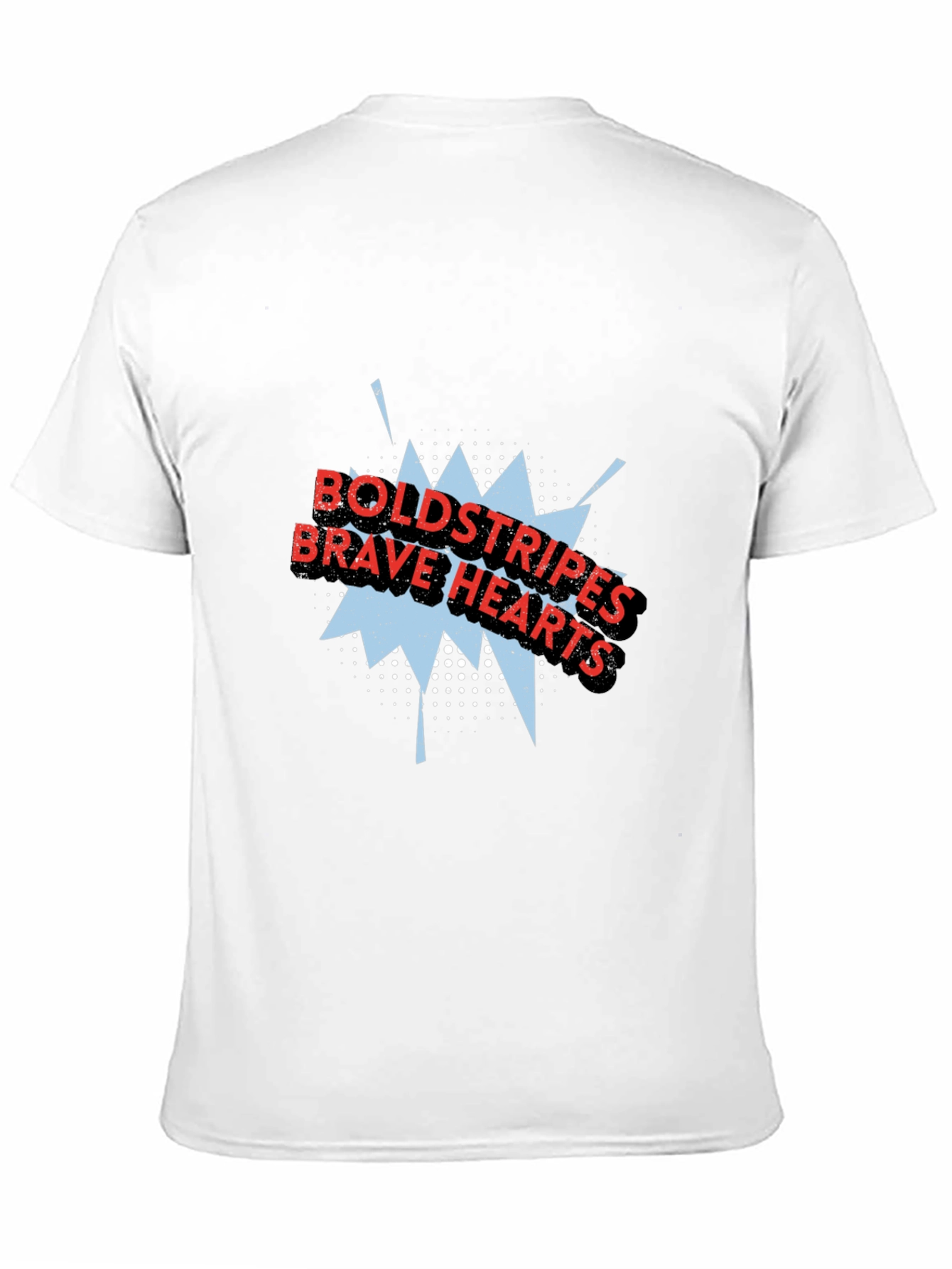 Bold Stripes Brave Hearts Graphic Tee