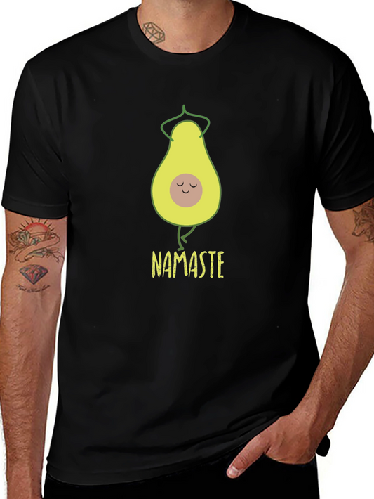 Avocado Yoga Namaste T-Shirt - Black