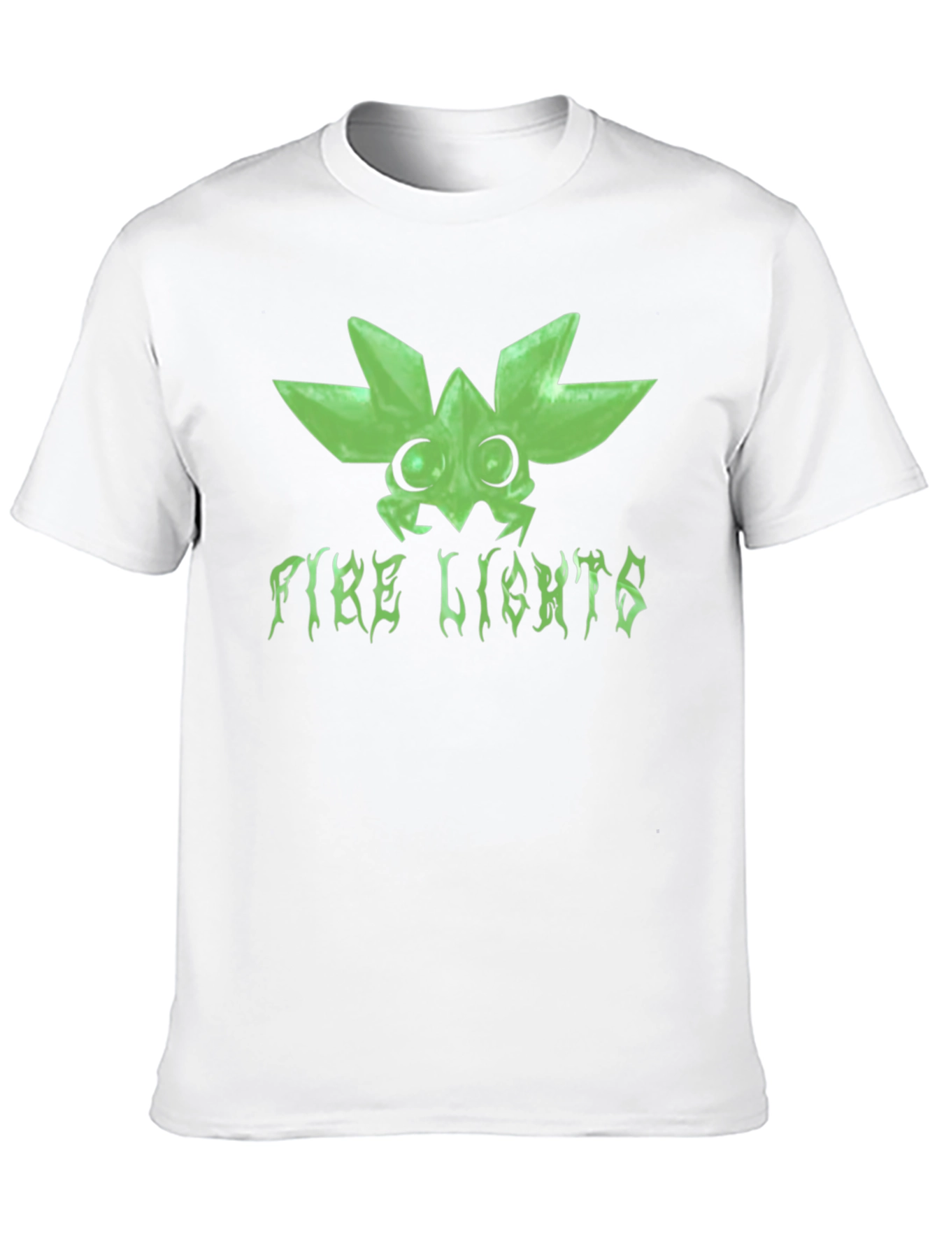 Fire Lights Graphic Print Black T-Shirt
