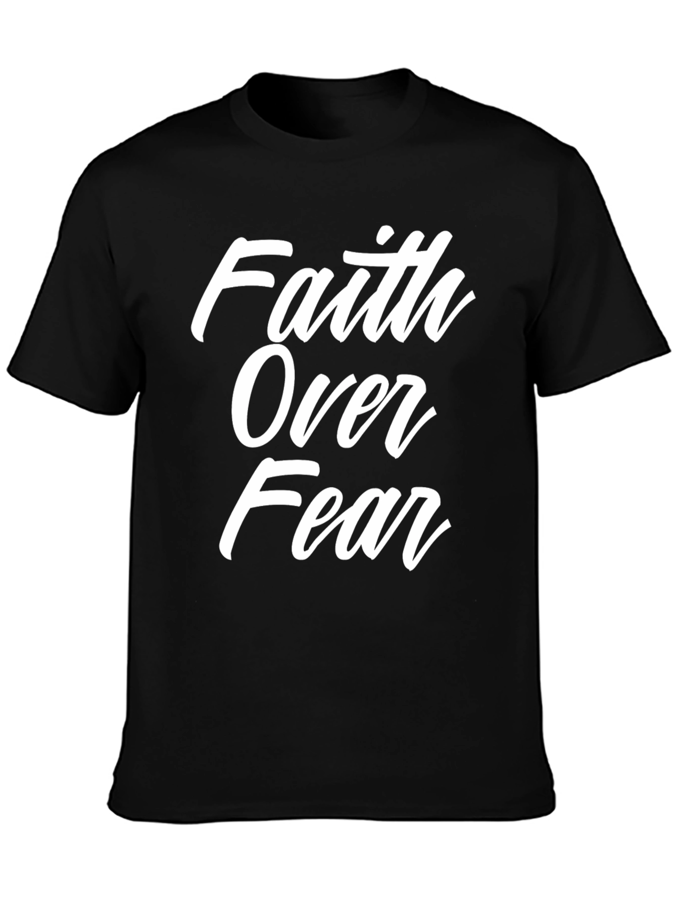 Faith Over Fear Graphic Tee - Black
